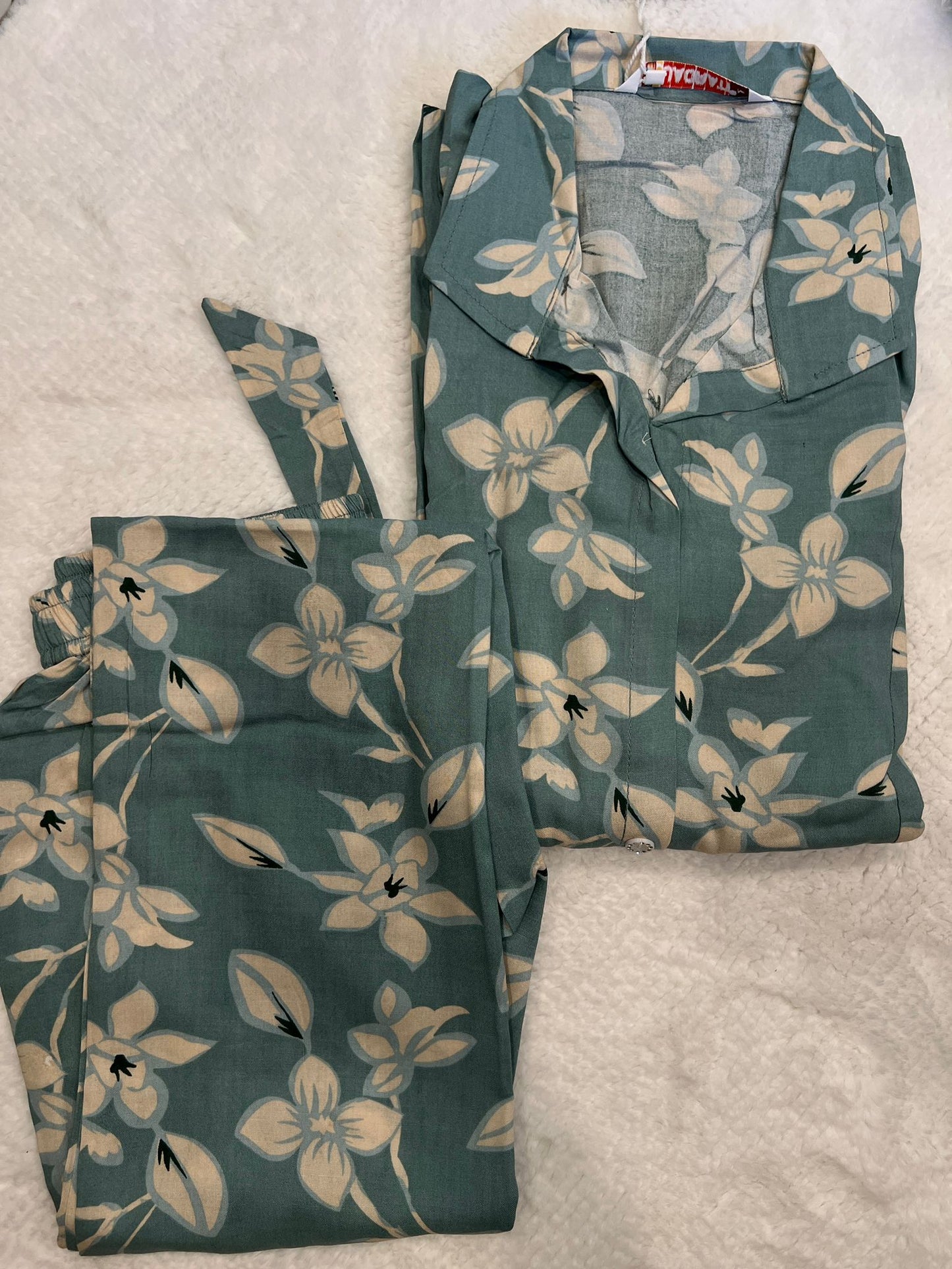 Teal 2 Piece Umbrella Kurti Set