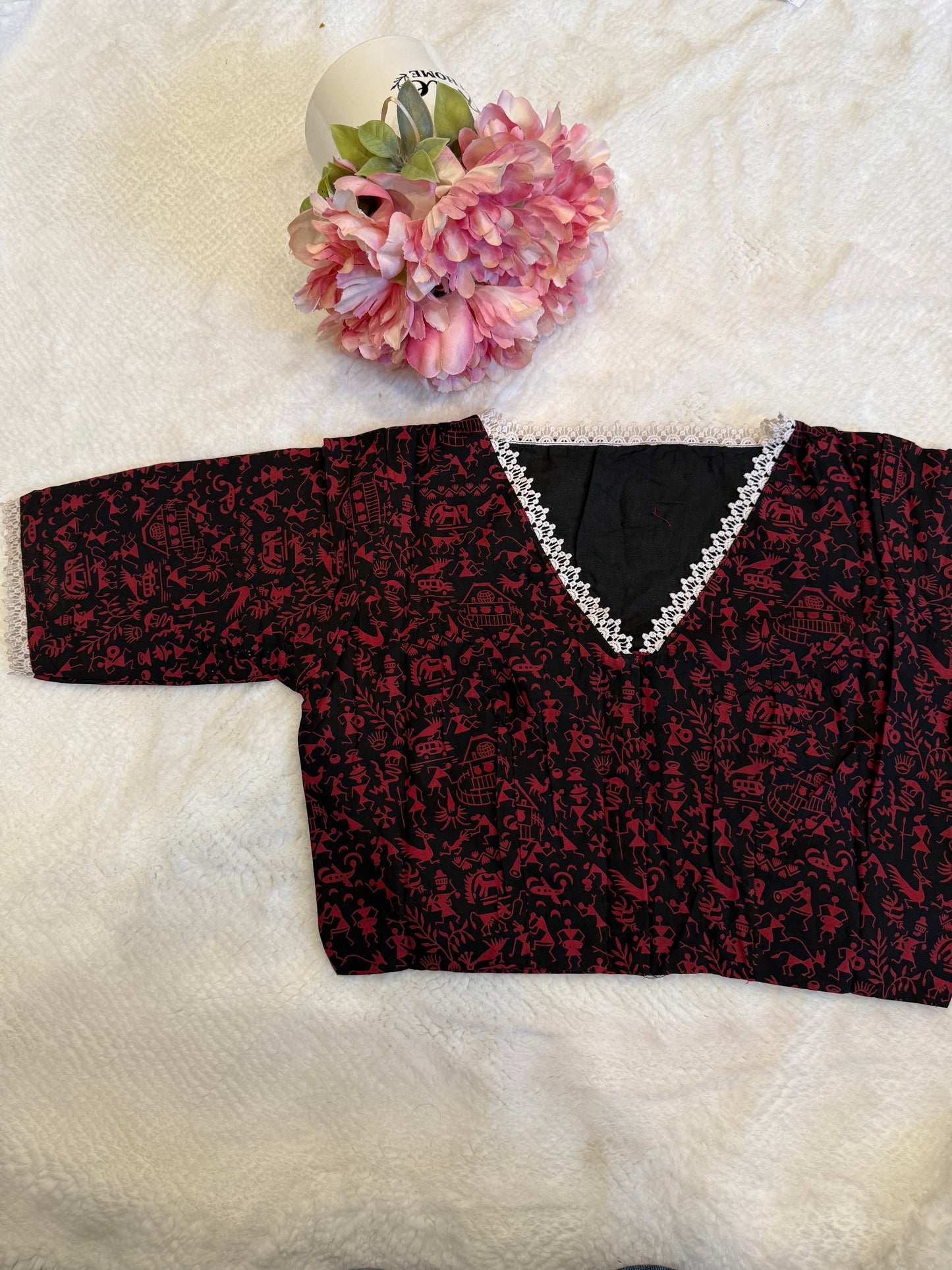 Black and Red Blouse D1
