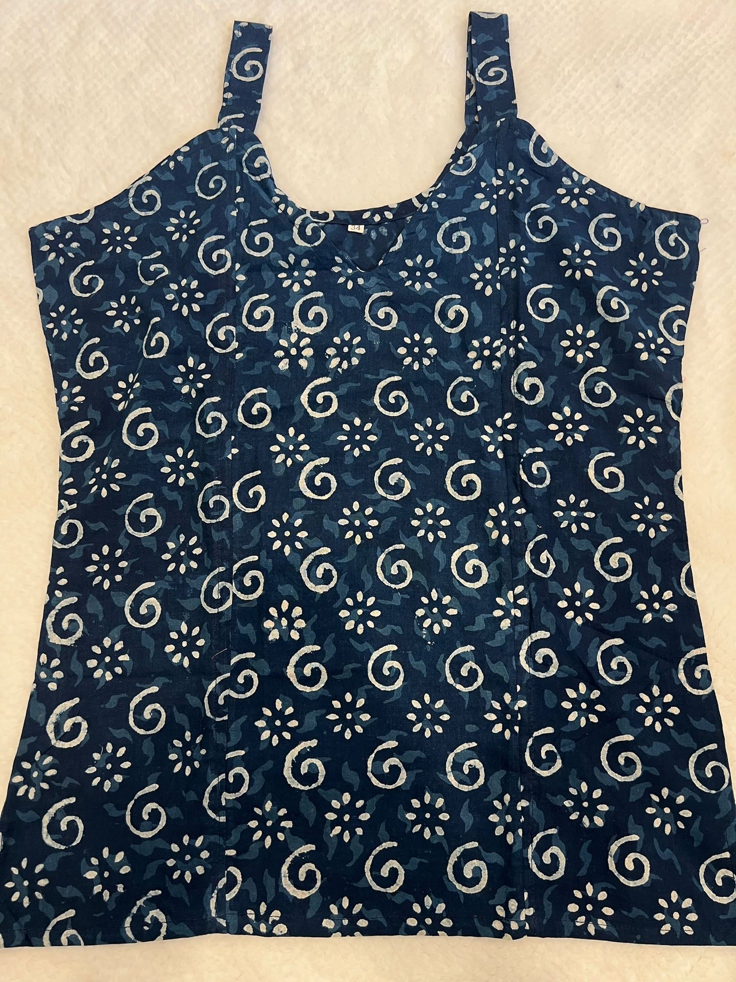 Blue Crop Top S