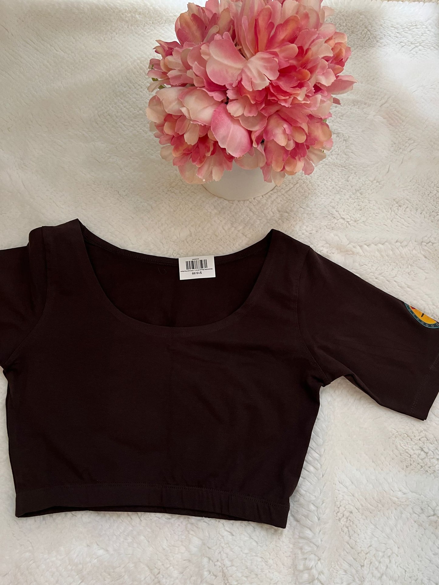 Brown Stretchable Blouse M to L