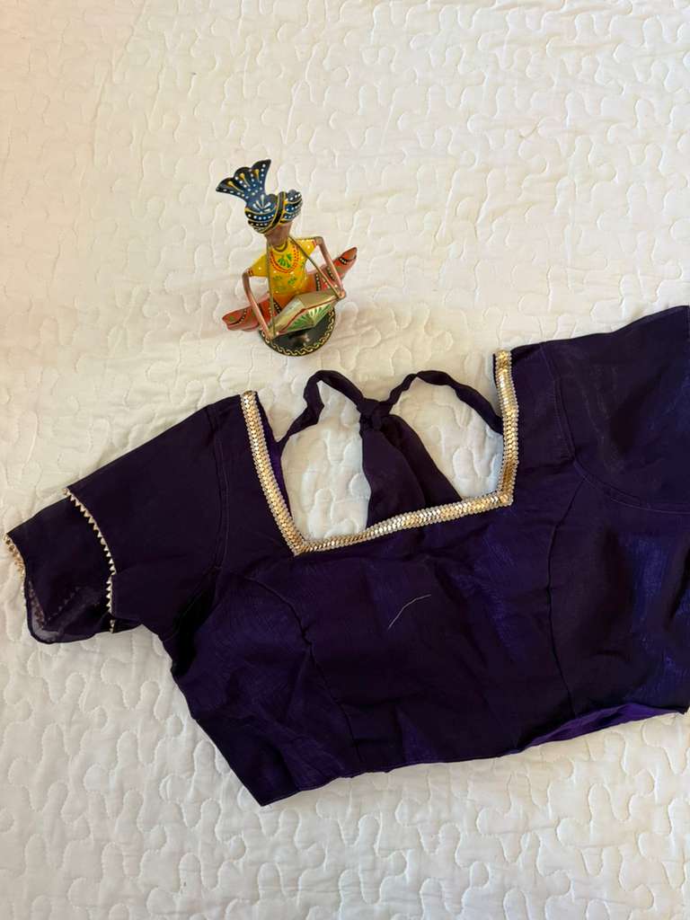 Purple Zari Blouse