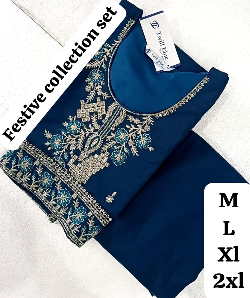 Blue Festive 2 Piece Set