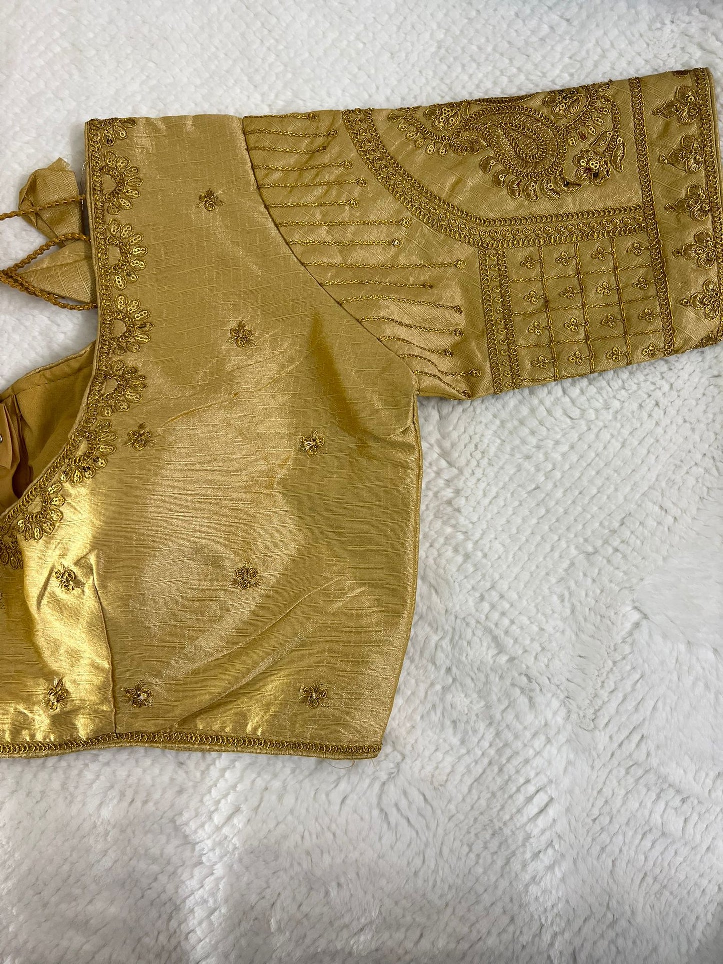 Gold Design 2 Embroidery Blouse