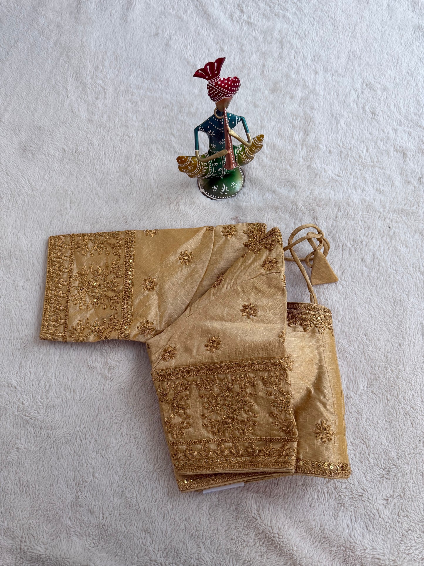 Gold D2 Embroidery Blouse