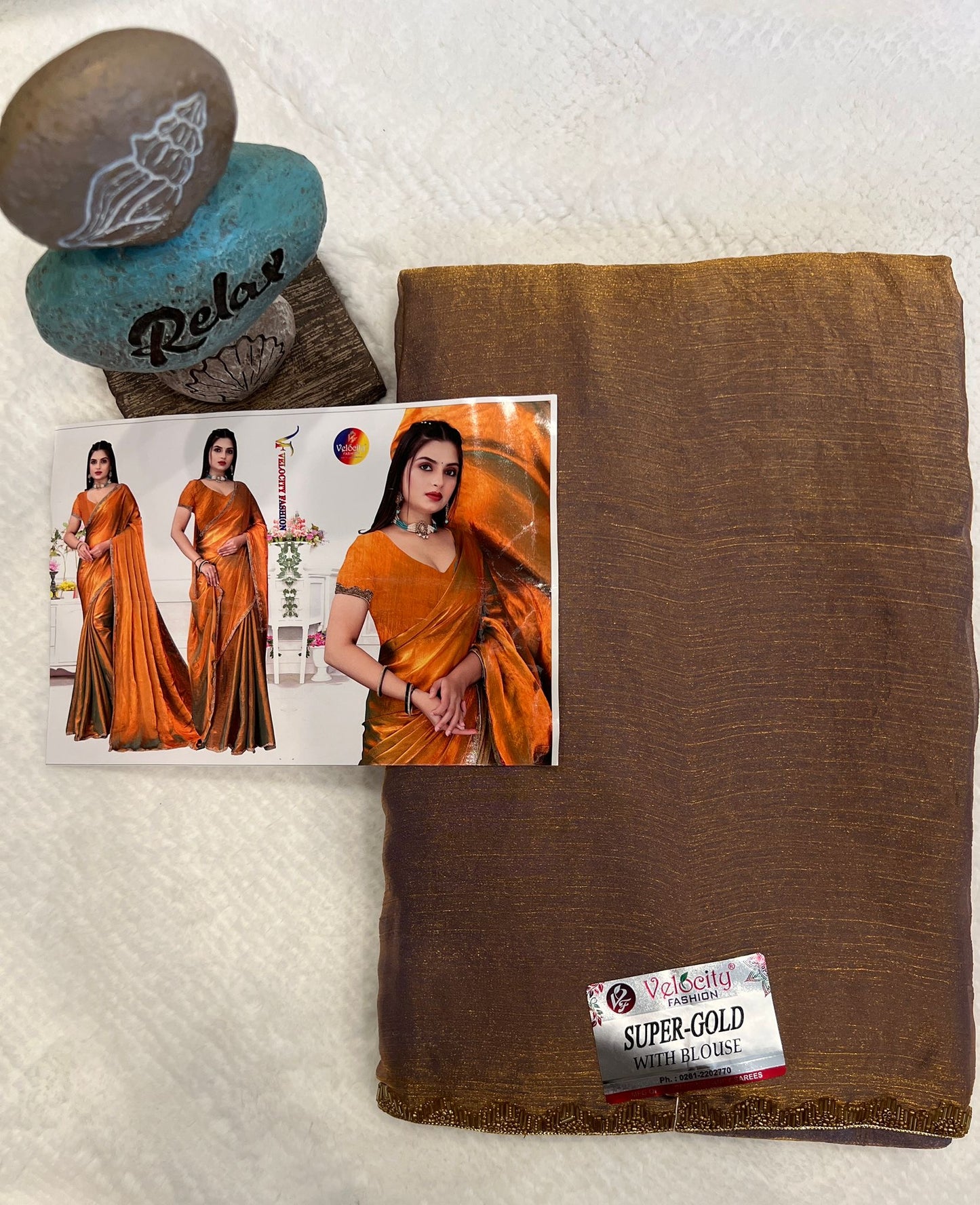 Gold Asha Puri Space Silk Fancy Saree