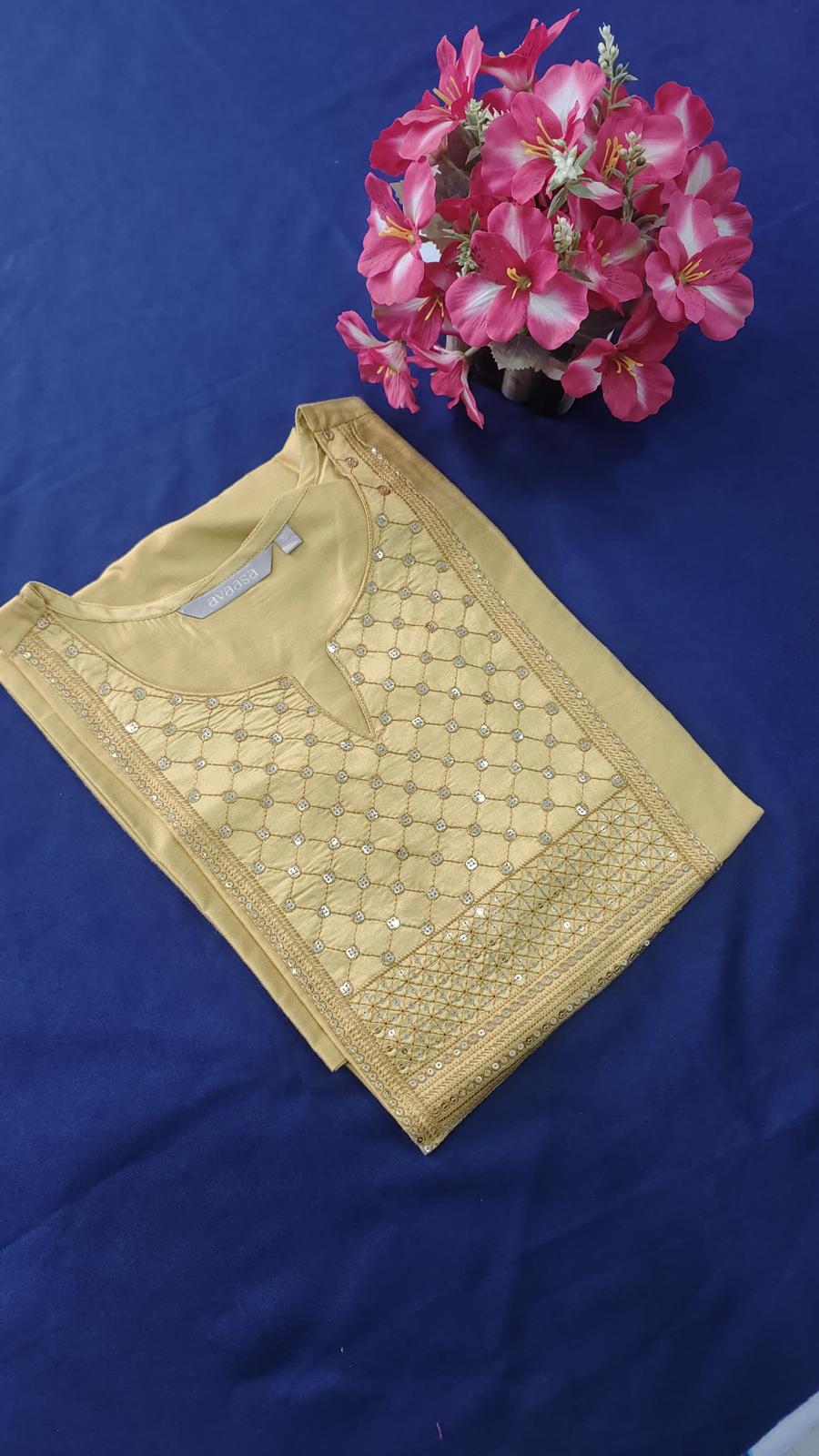 Golden Embroidery Kurti