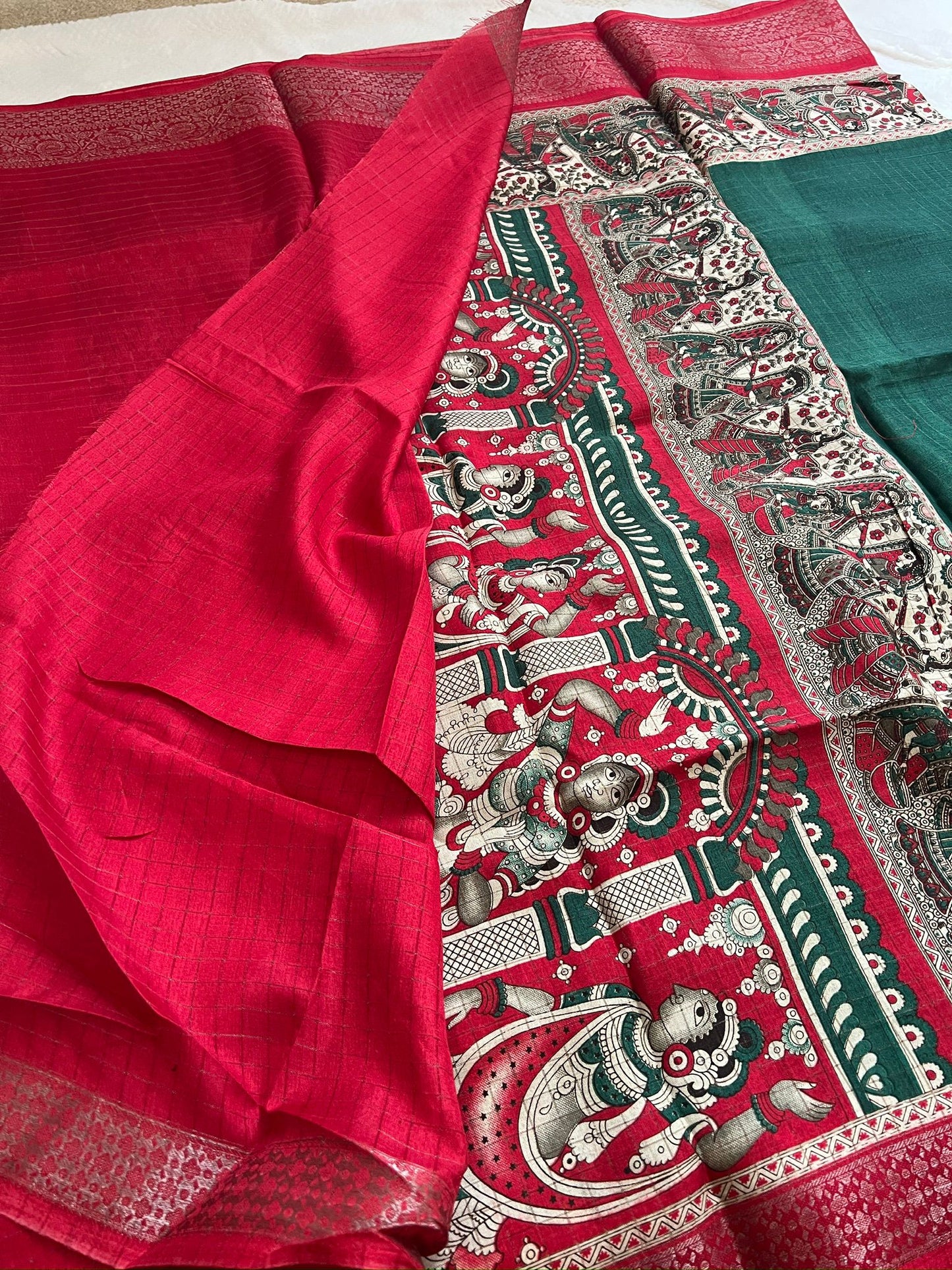 Green Emerald Fancy Saree