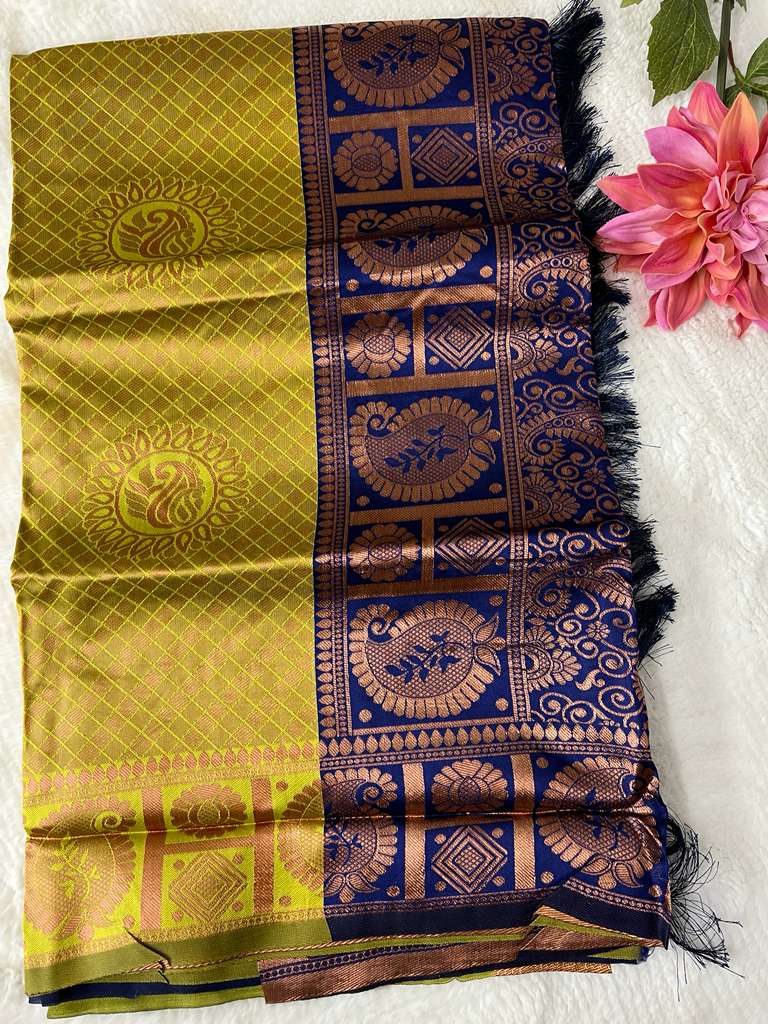 Green and Blue Copper Queen Fancy Saree