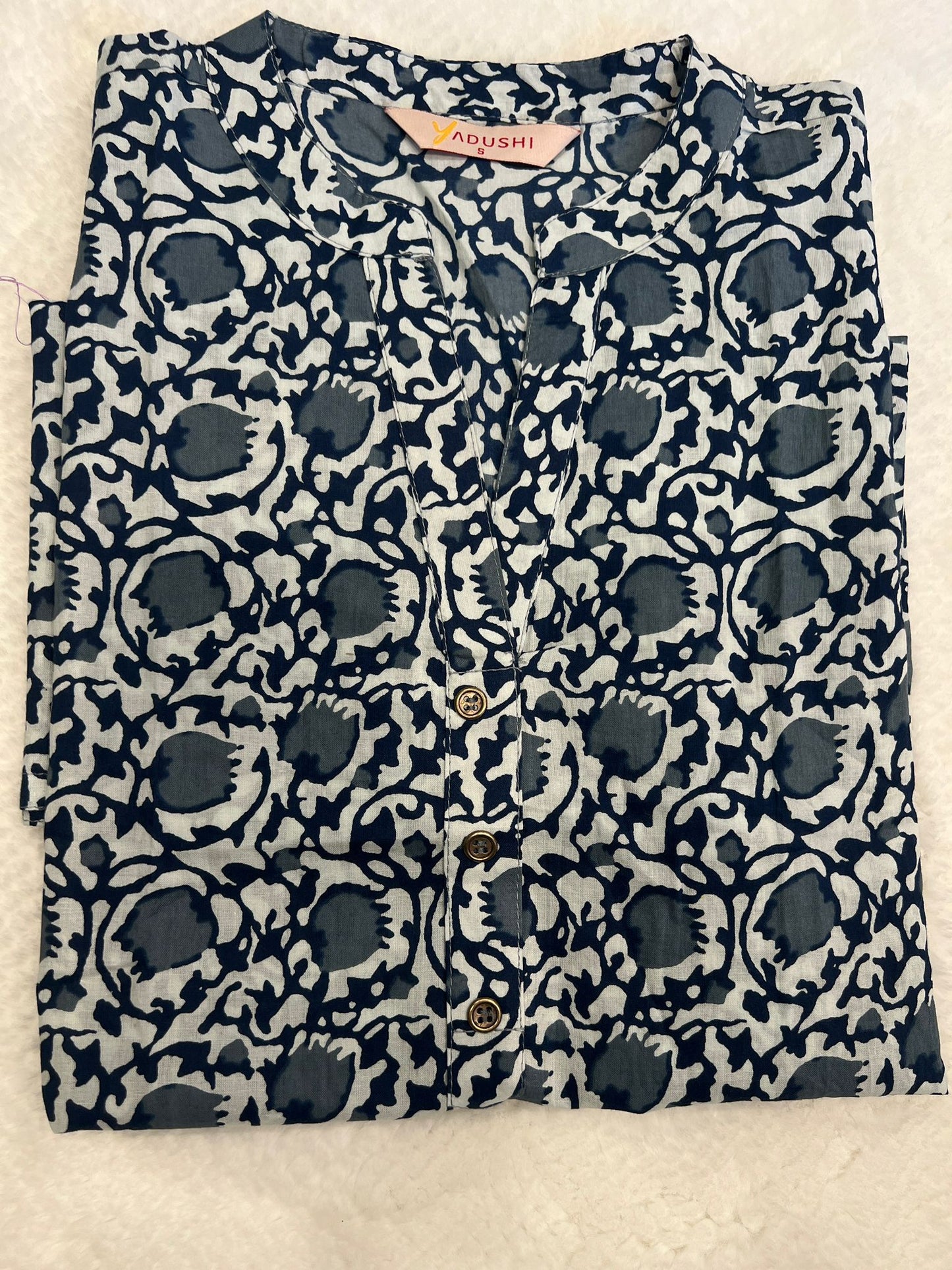 Grey Sleeveless Short Kurti S