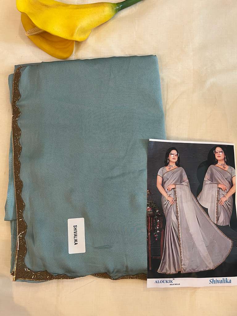 Light Blue Shivalika Fancy Saree