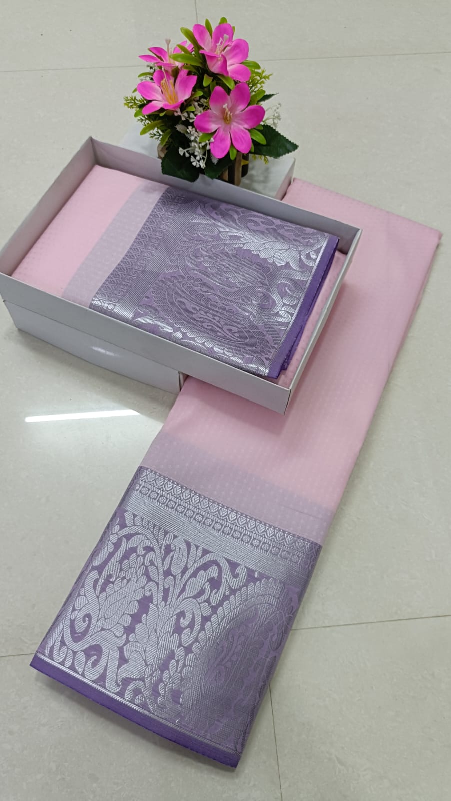 Light Pink Traditional Gift Saree