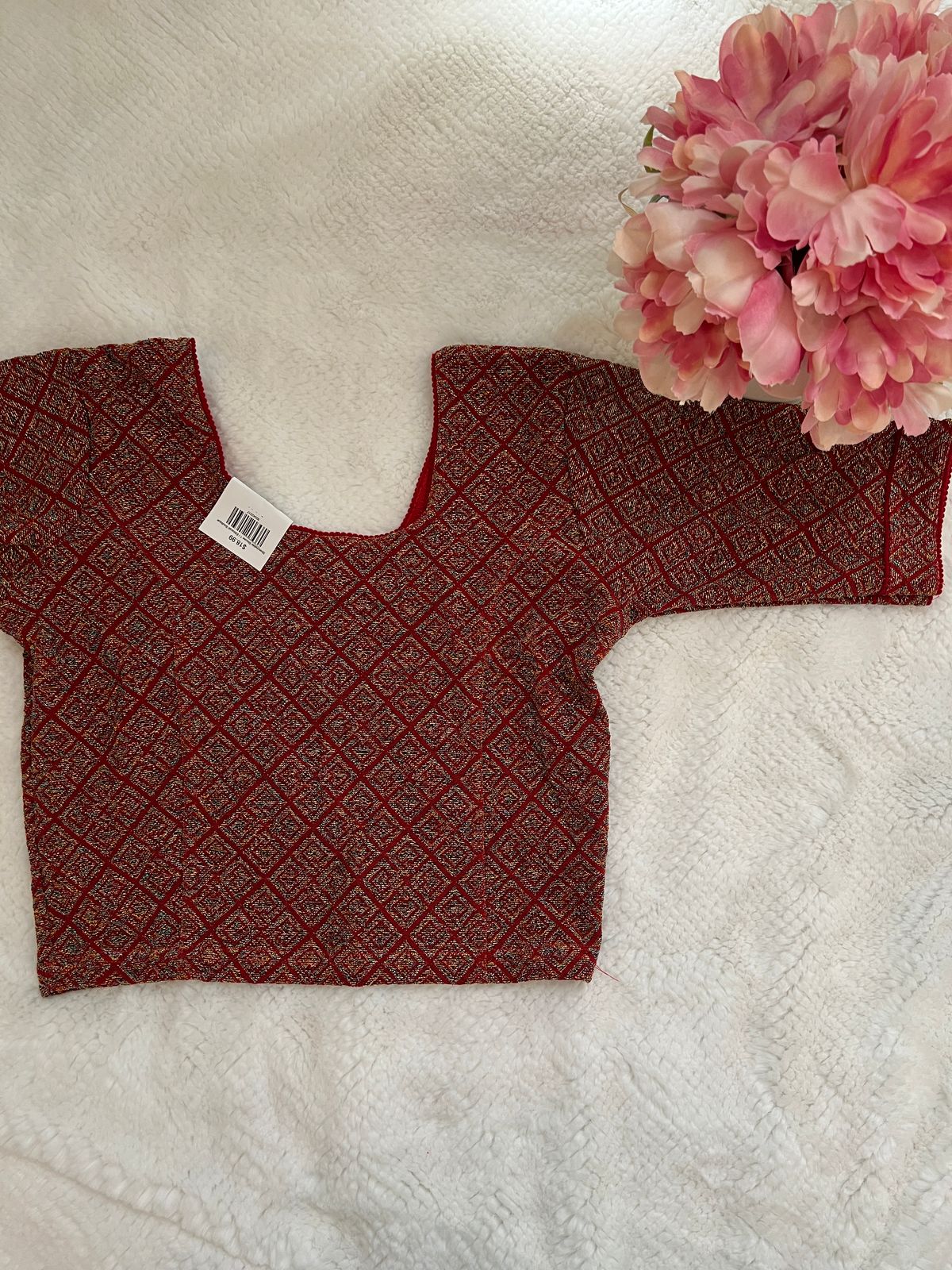 Maroon Stretchable Blouse 1