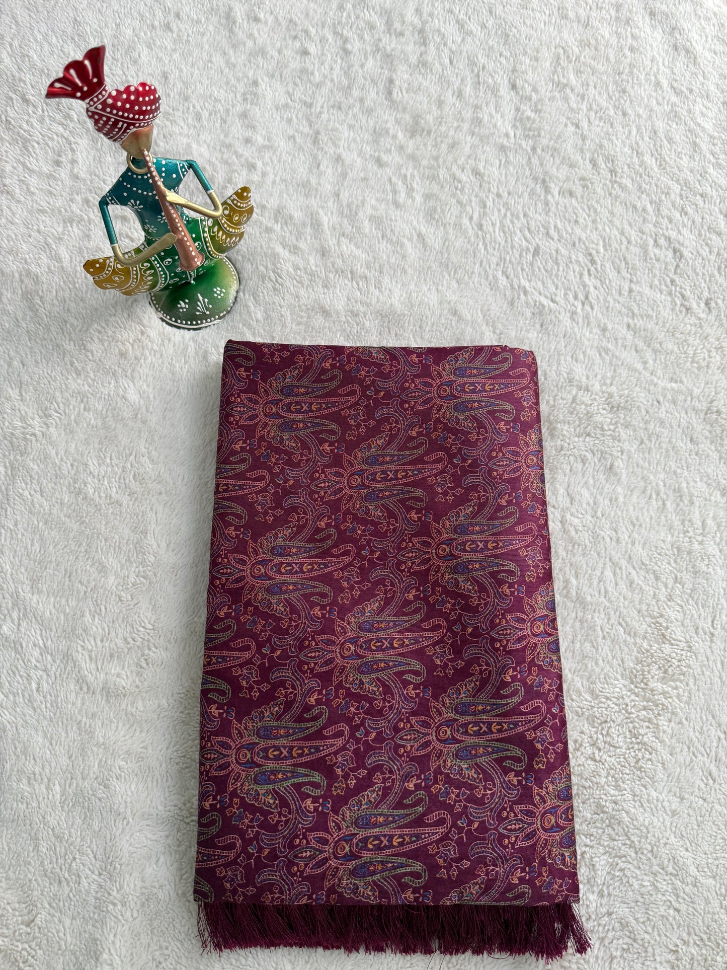 Dark Maroon Garima Fancy Saree