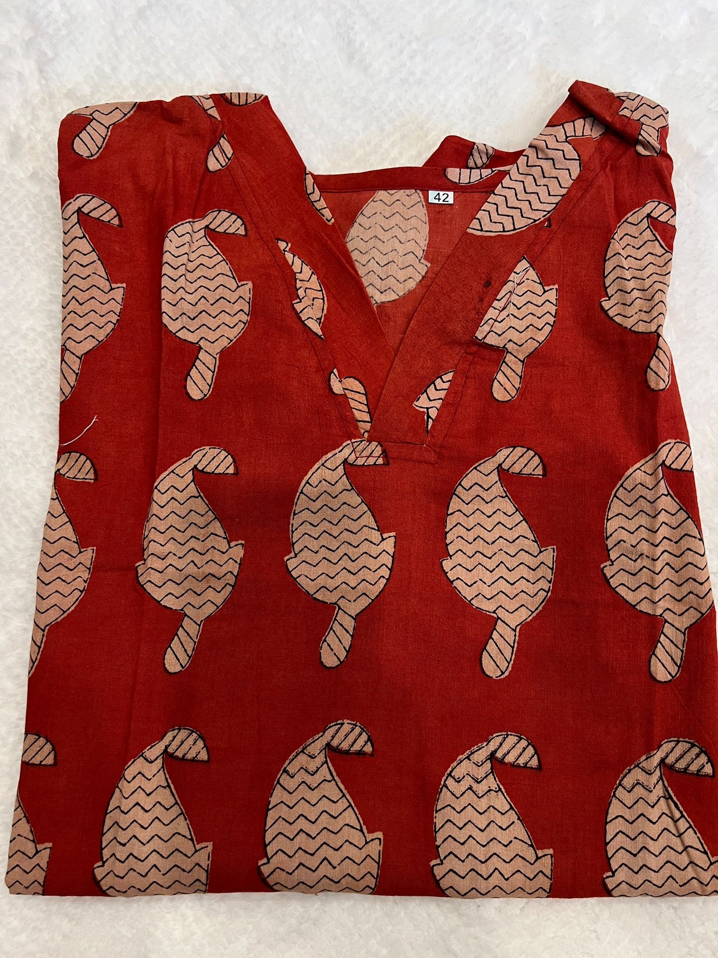 Maroon Short Kurti XL