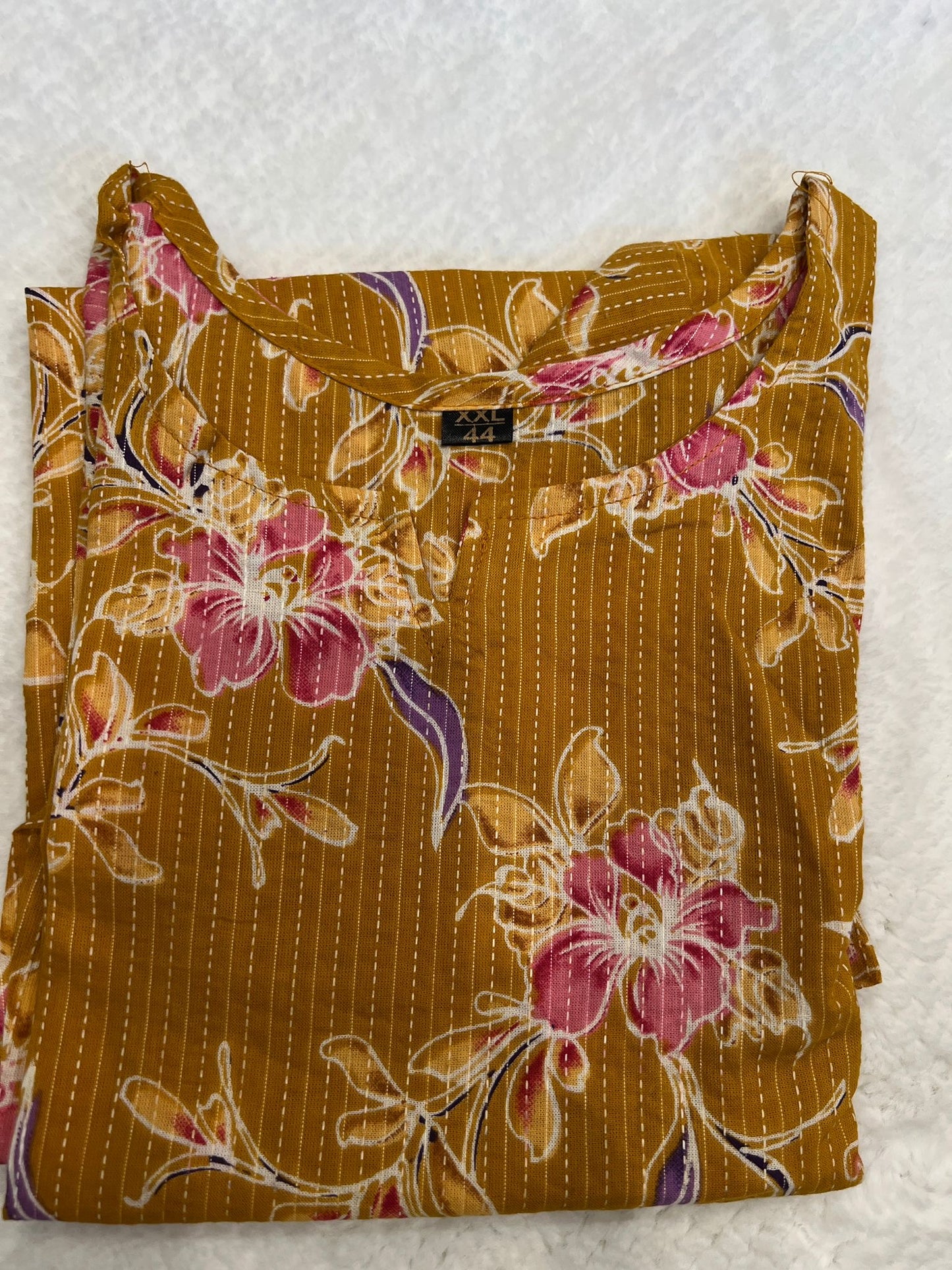 Mustard Short Kurti XXL