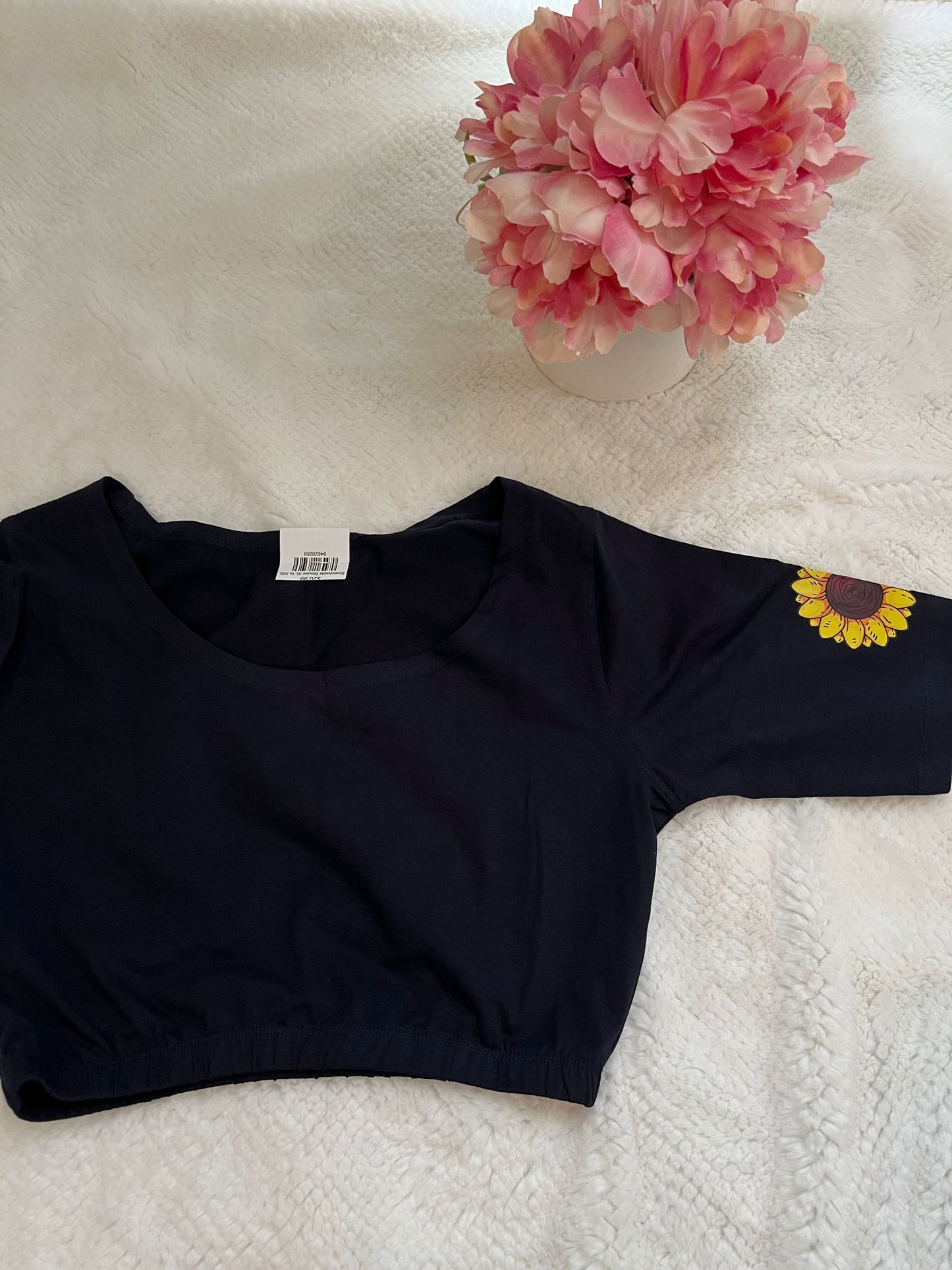 Navy Blue Stretchable Blouse XL to XXL