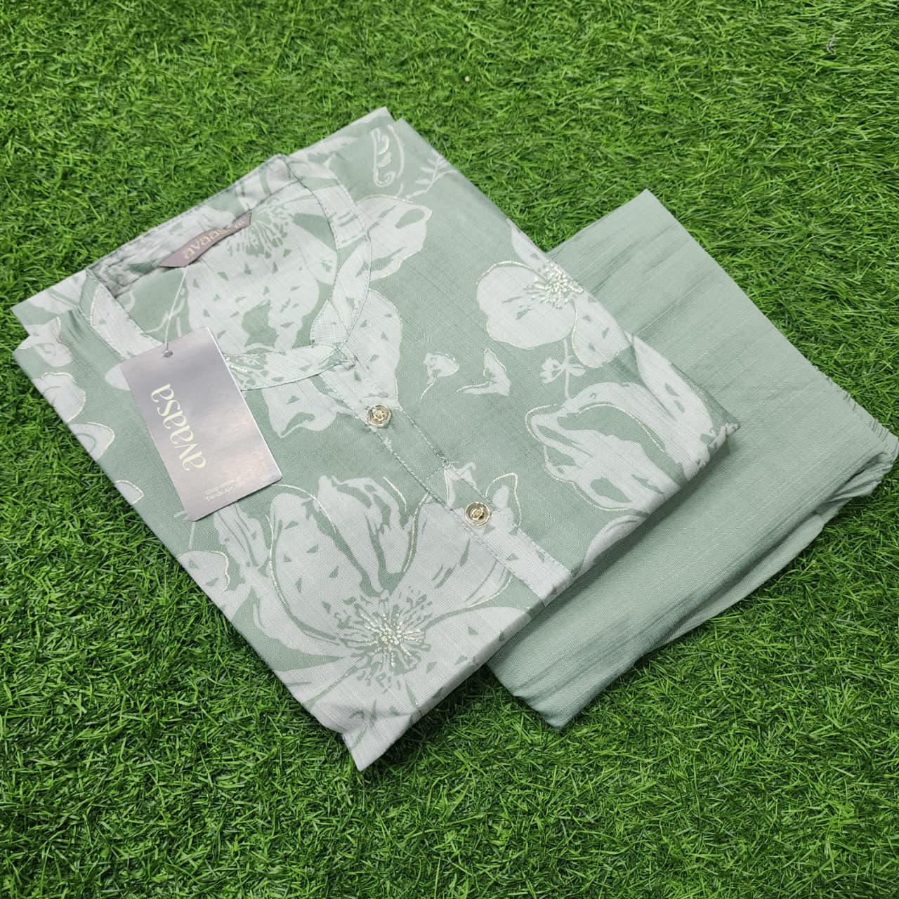 Pale Green 2-Piece Chudidar Set