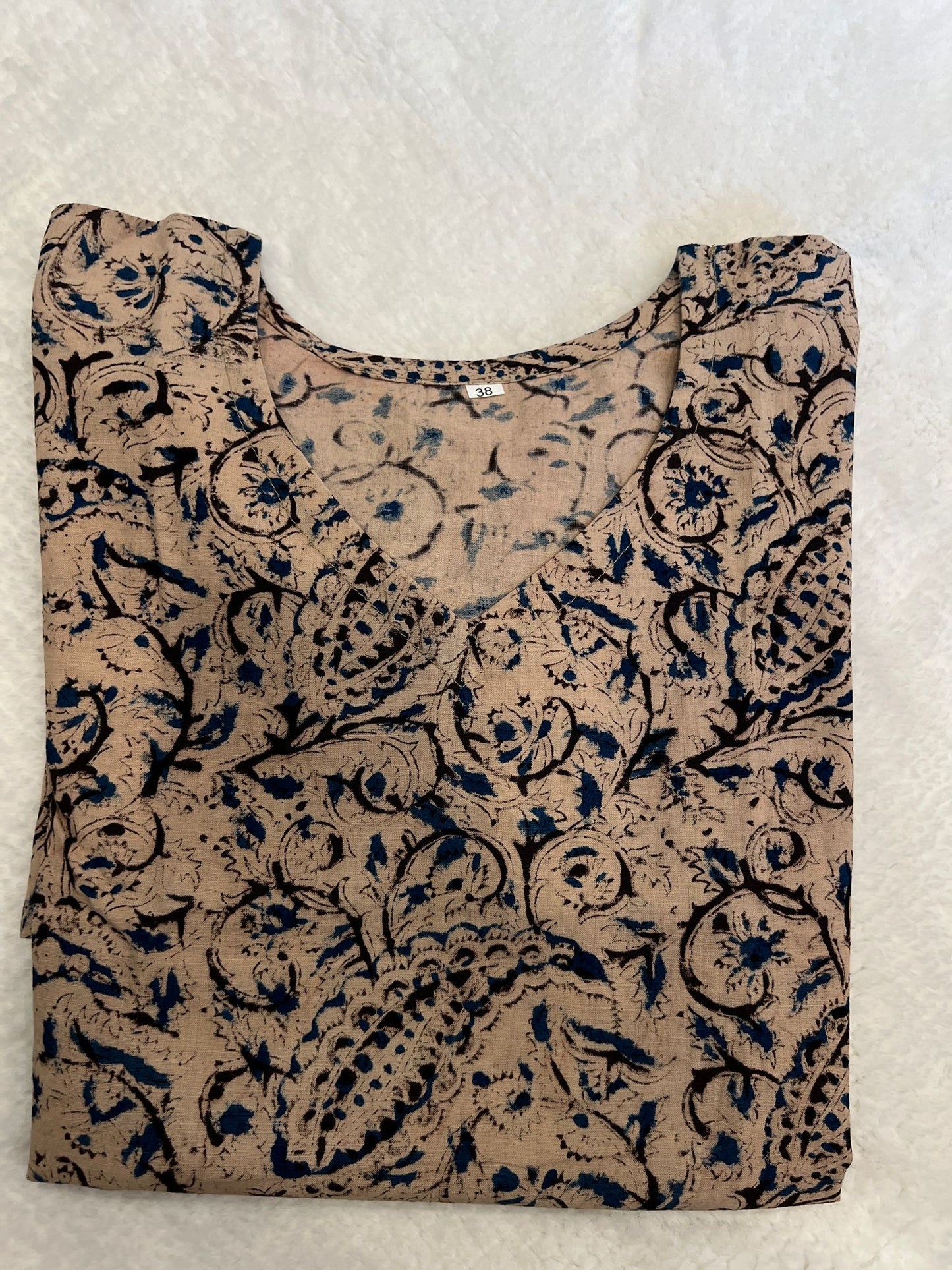 Peach Short Kurti L