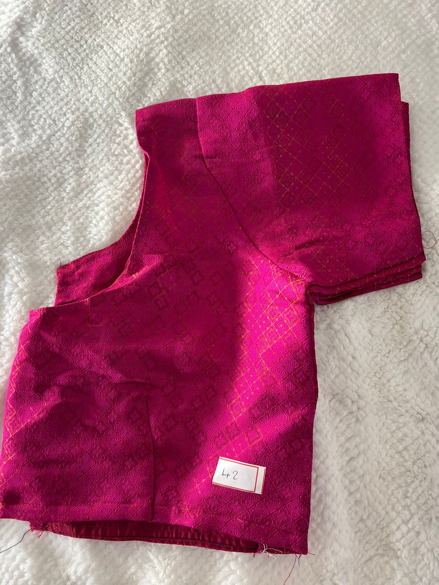 Pink Design 2 Copper Zari Blouse