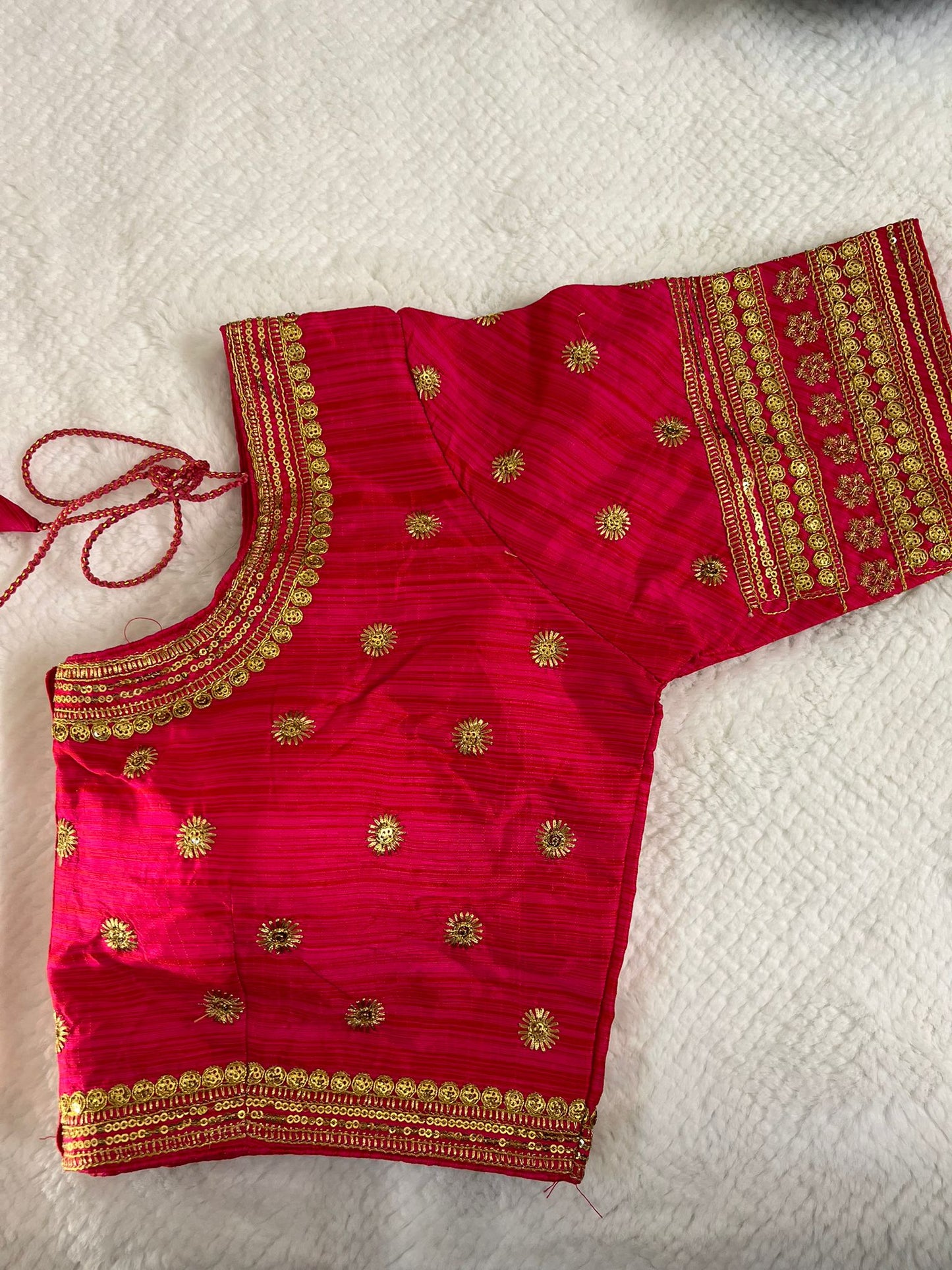 Pink Design 2 Embroidery Blouse