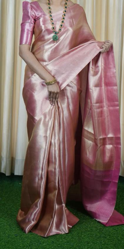 Jyothika Inspired Tissue Semi Silk Saree