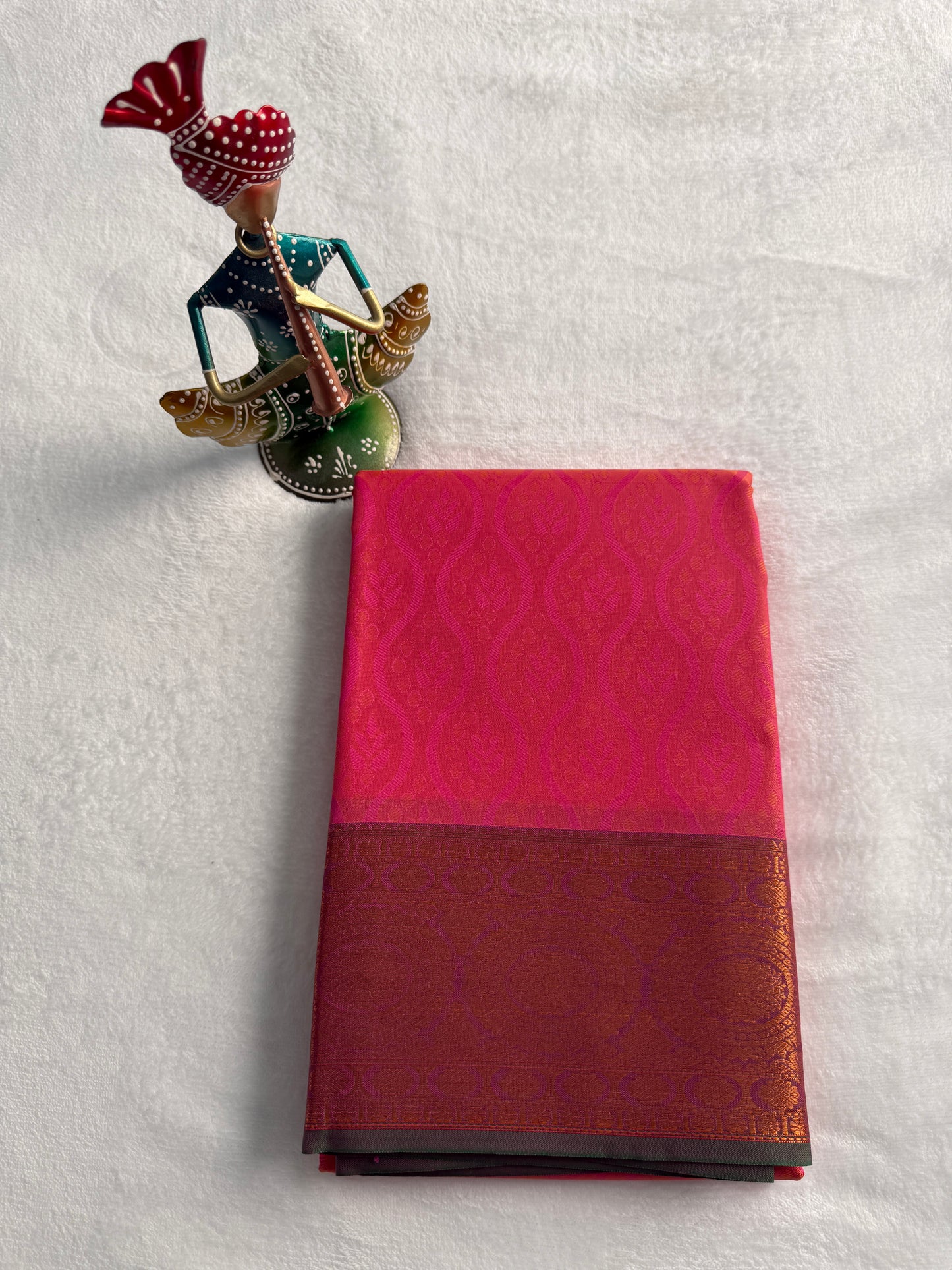 Hot Pink and Blue Traditional Gift Saree