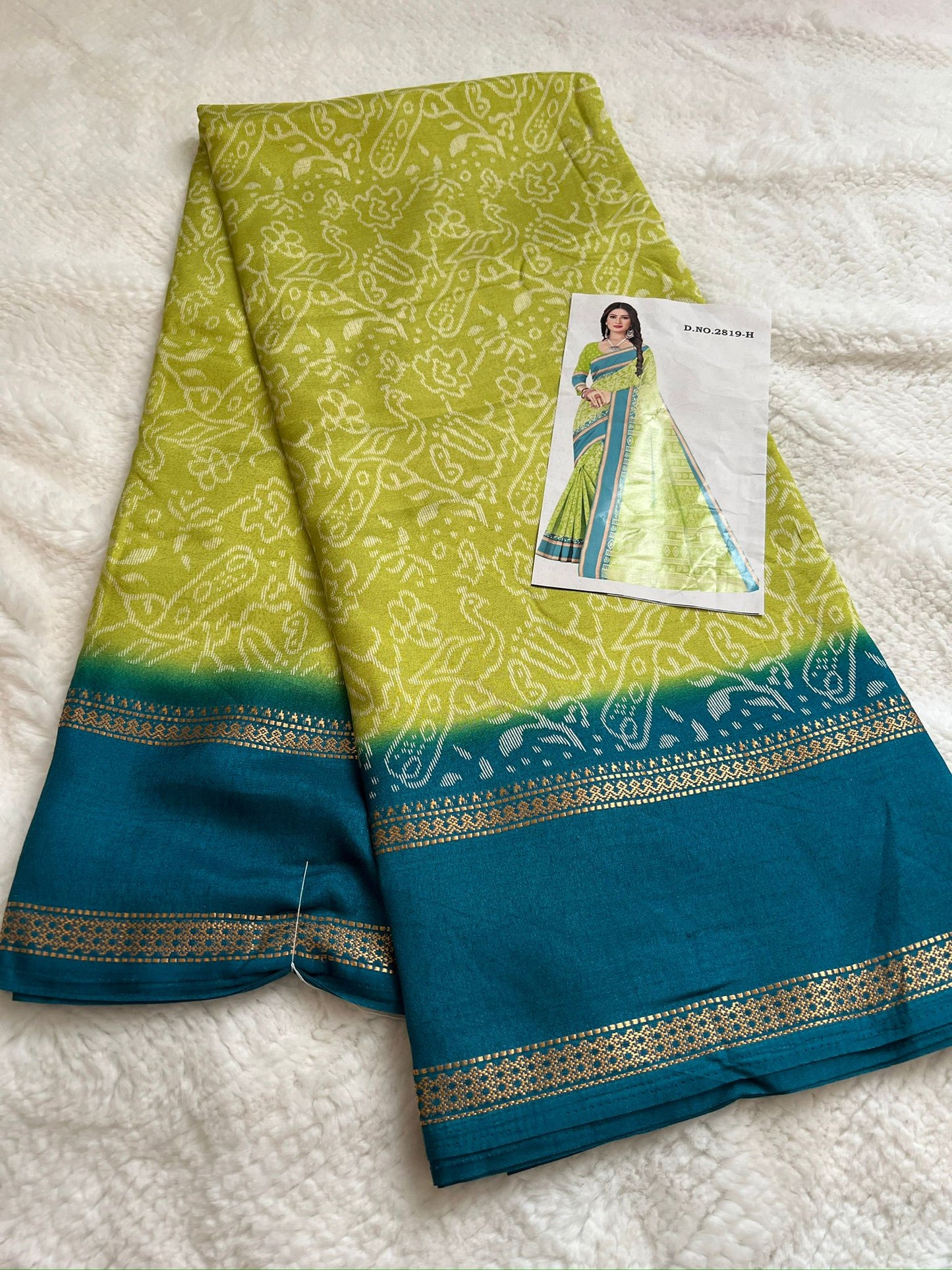 Pista Green Mangalagiri Semi Silk Saree
