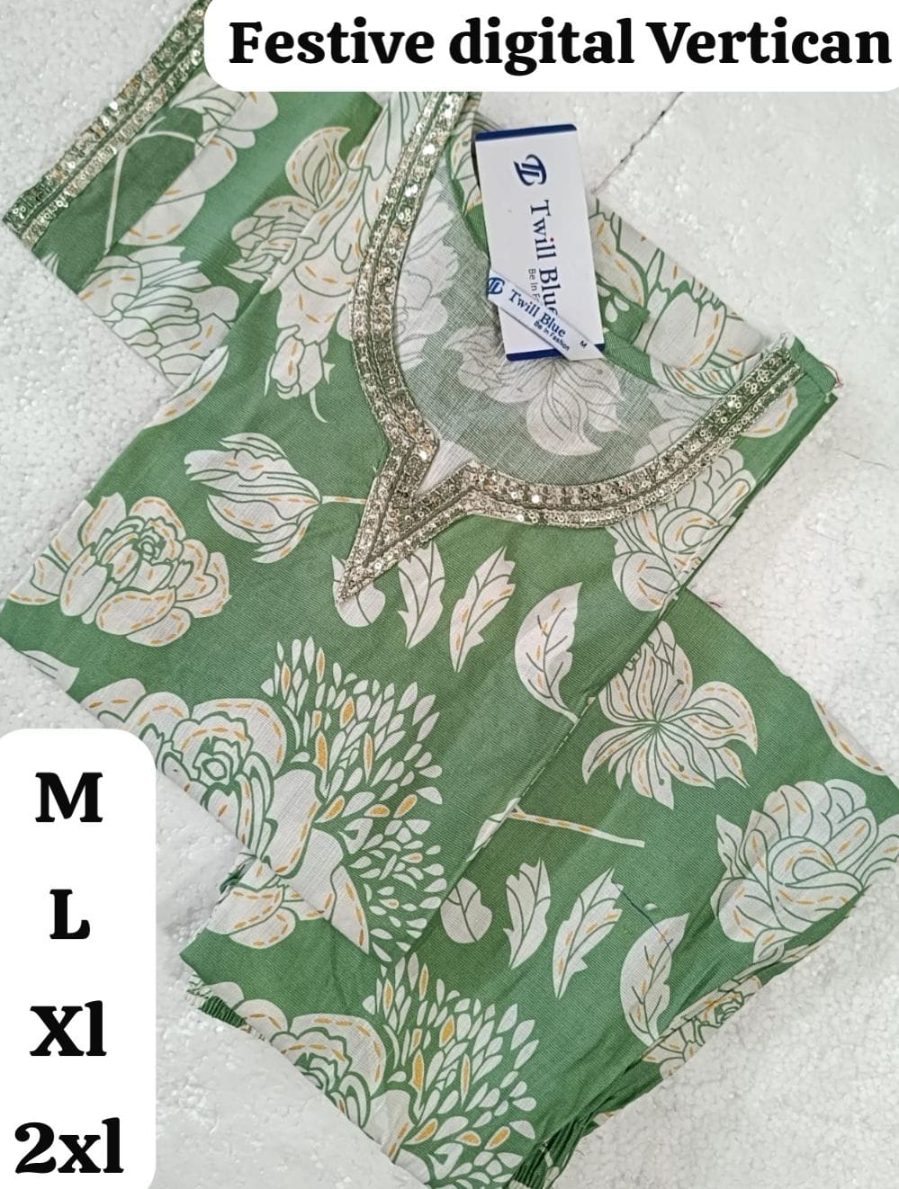 Pista Green 2-Piece Chudidar Set