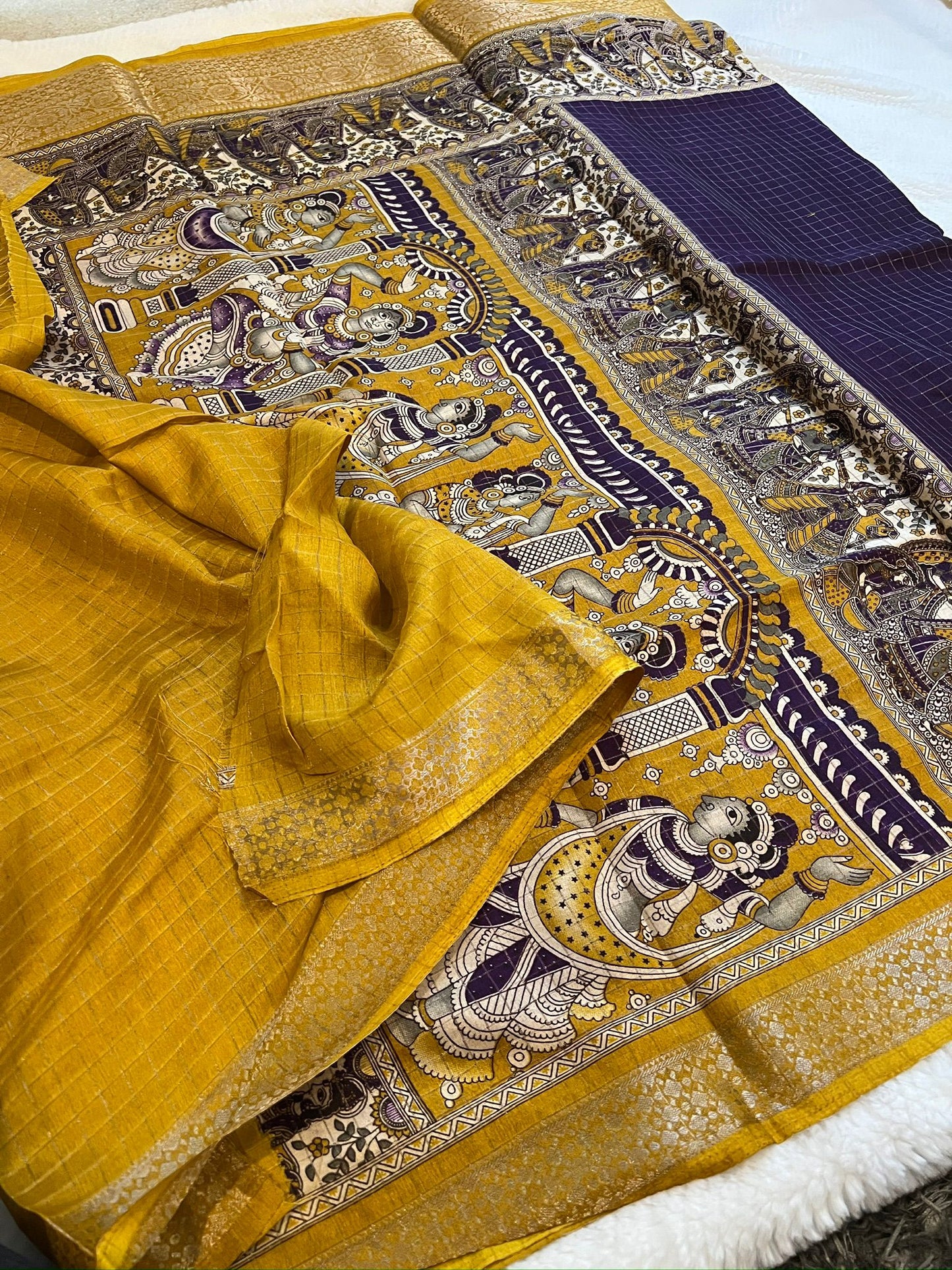 Purple Emerald Fancy Saree