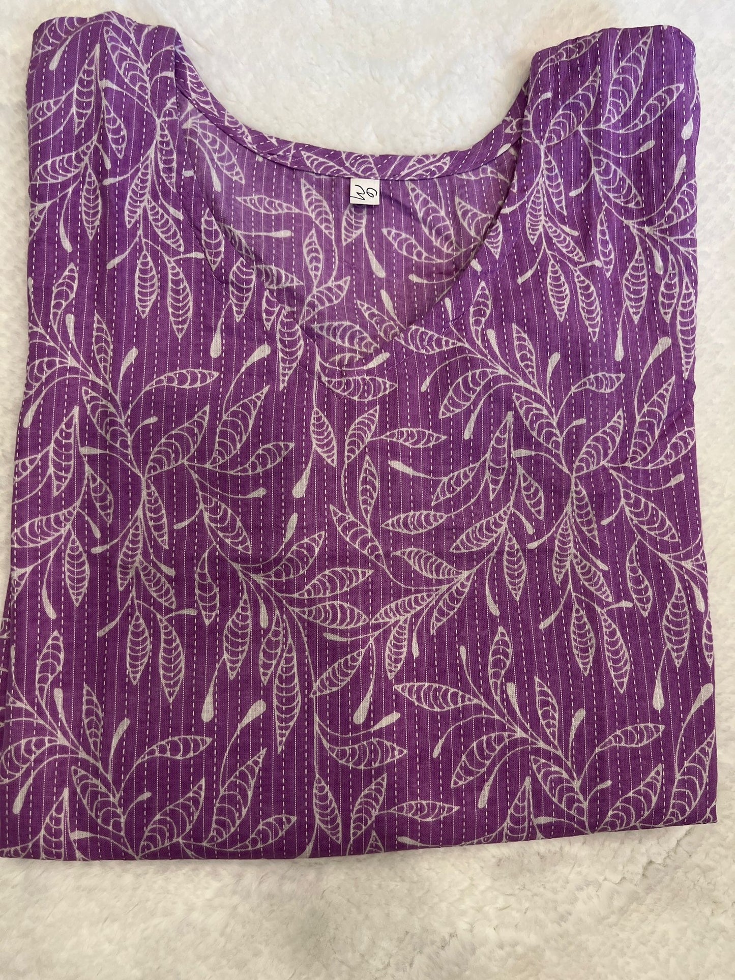 Purple Short Kurti M