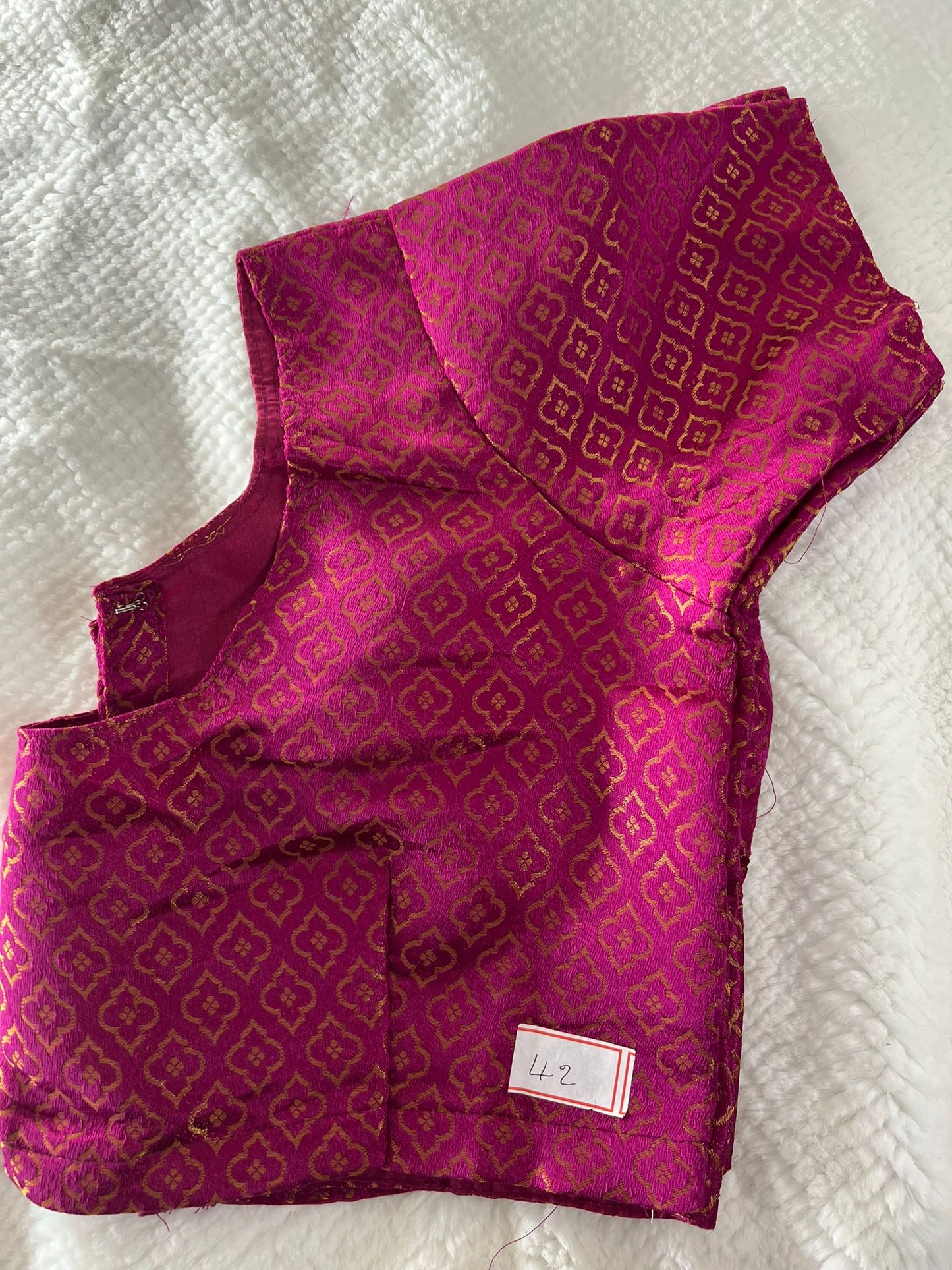 Purple Design 1 Copper Zari Blouse