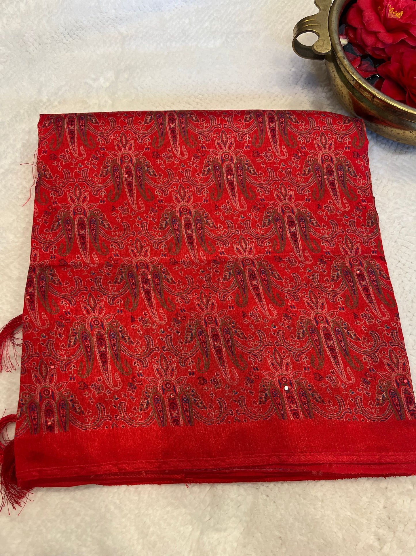 Orange Garima Fancy Saree