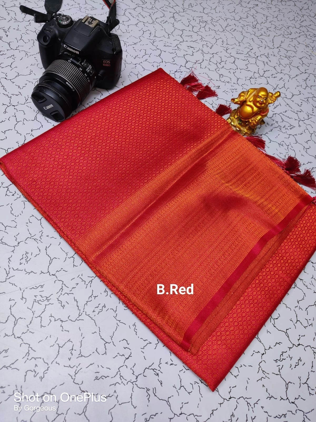 Red Softy Silk Saree