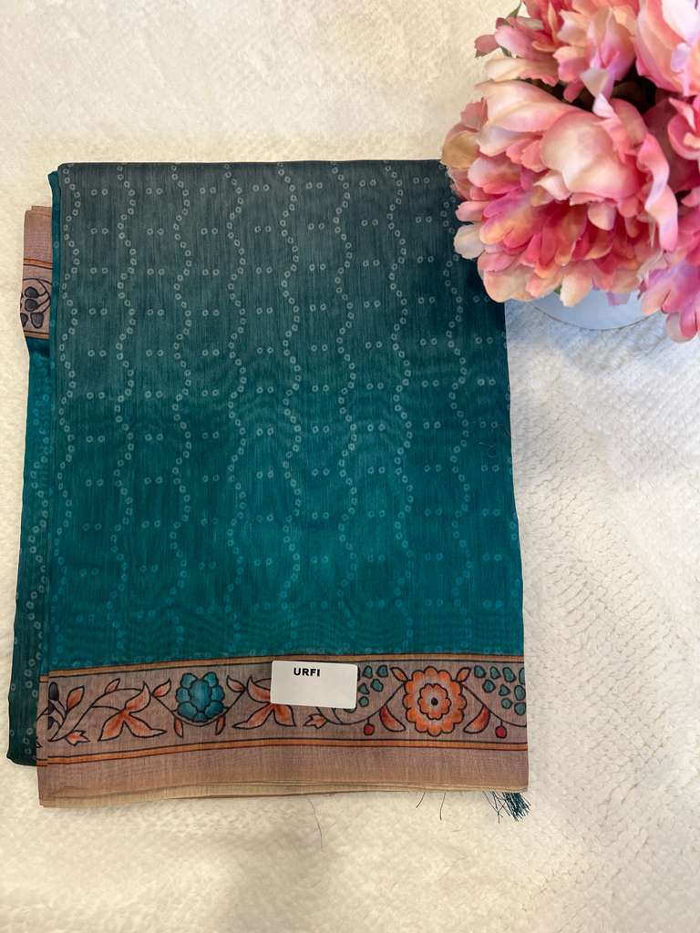 Teal Urfi Fancy Saree