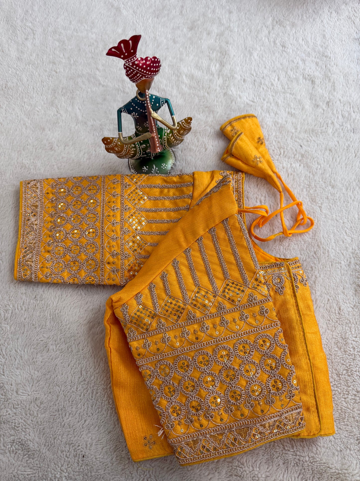Yellow Embroidery Blouse