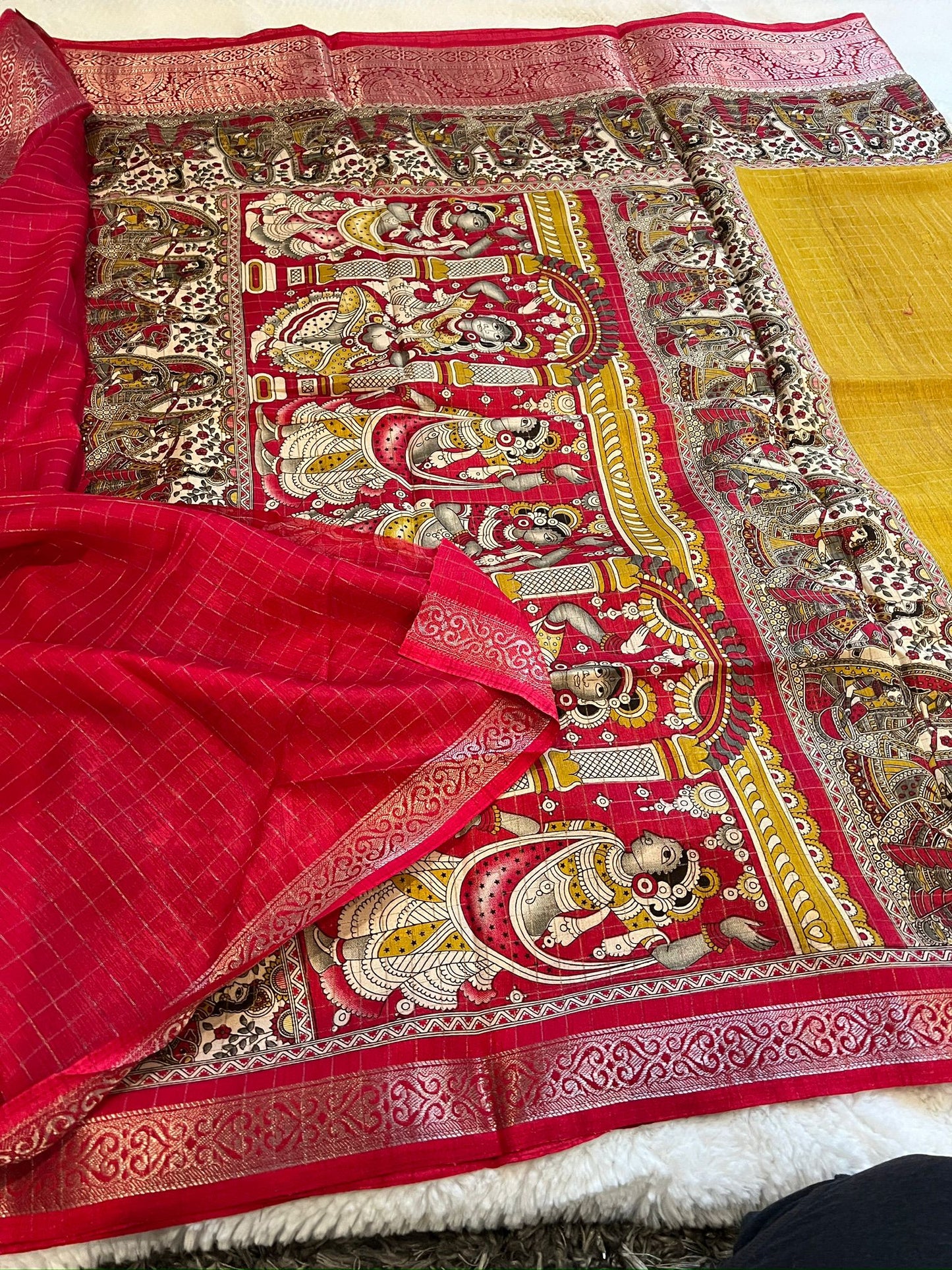 Yellow Emerald Fancy Saree