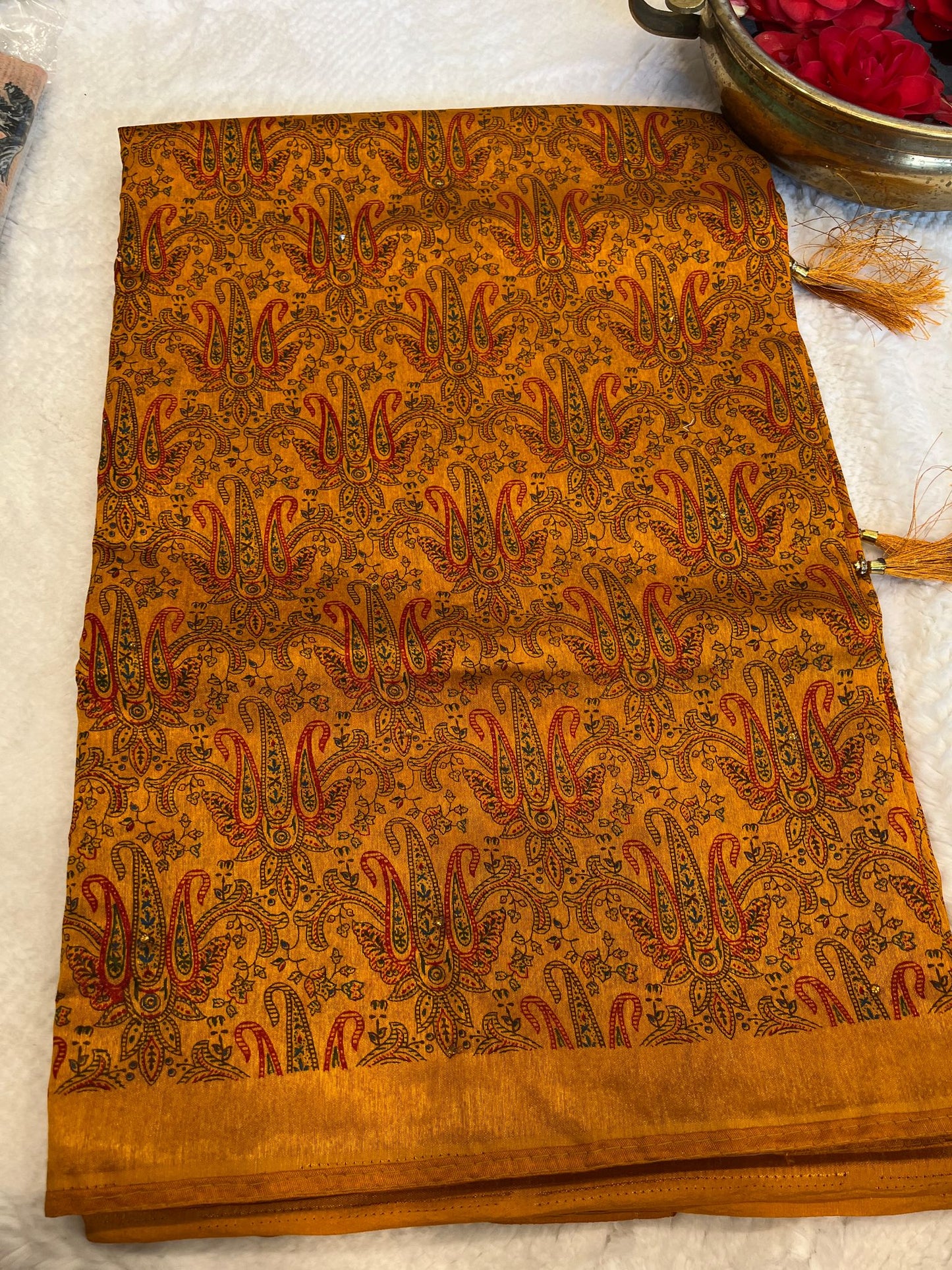Yellow Garima Fancy Saree