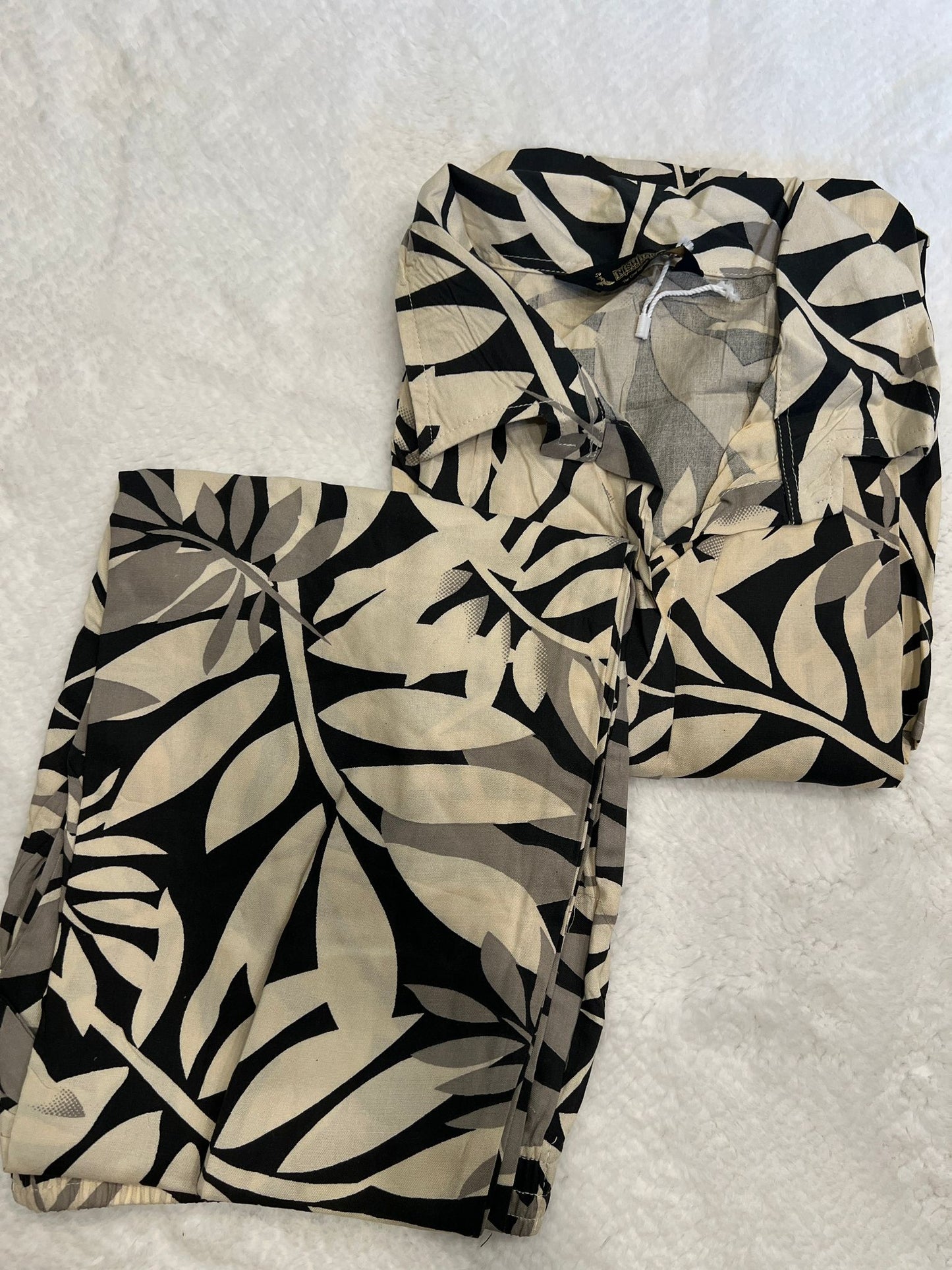 Black 2 Piece Kurti Set Short