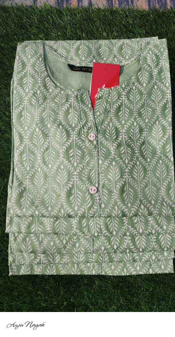 Pista Green Kurti