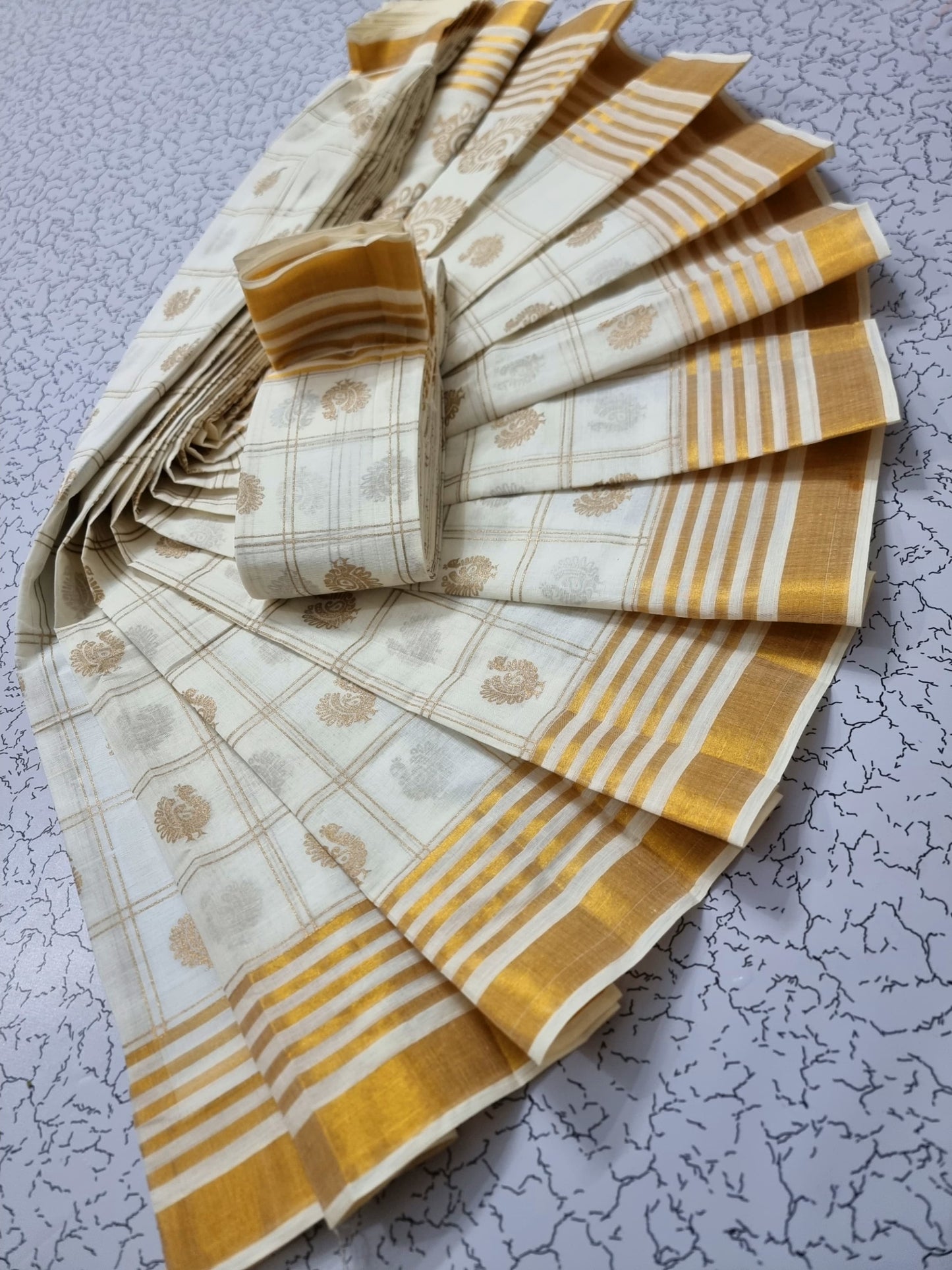 Kerala Cotton Saree Pattern 1