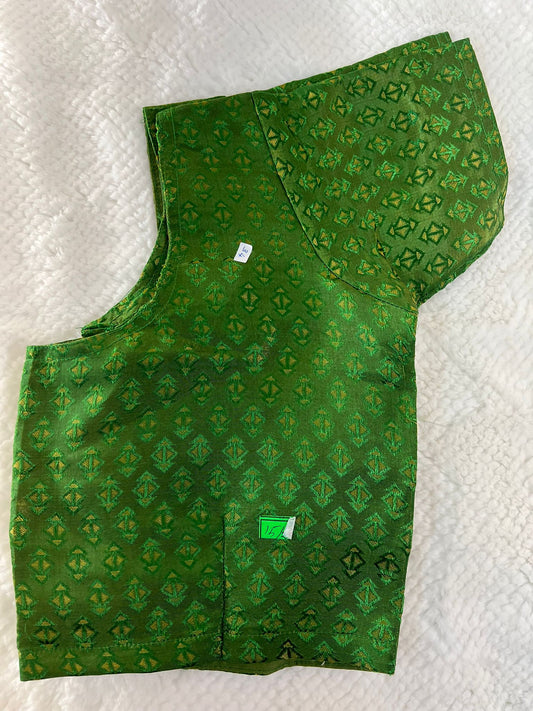 Light Green Copper Zari Blouse