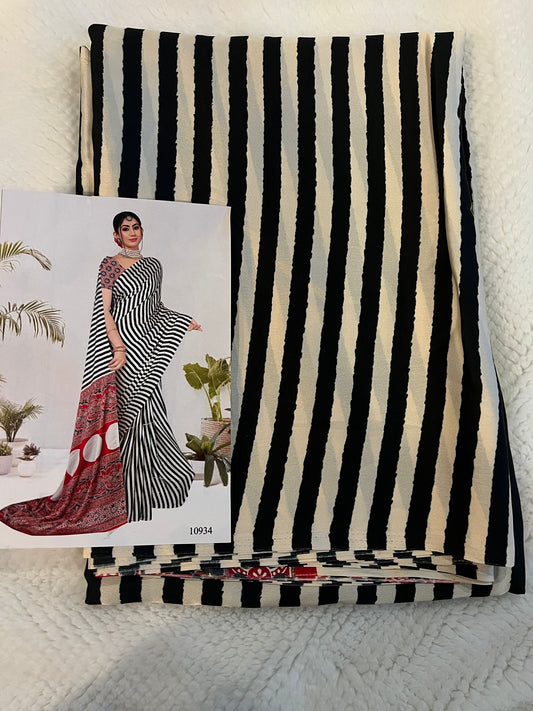 Black Jaipur Modal Silk Fancy Saree