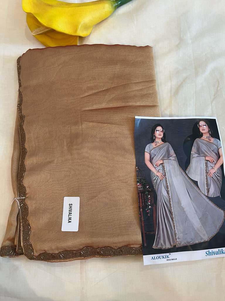 Brown Shivalika Fancy Saree