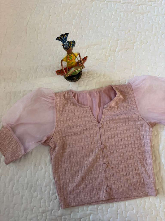 Pink Puff Fancy Blouse D1