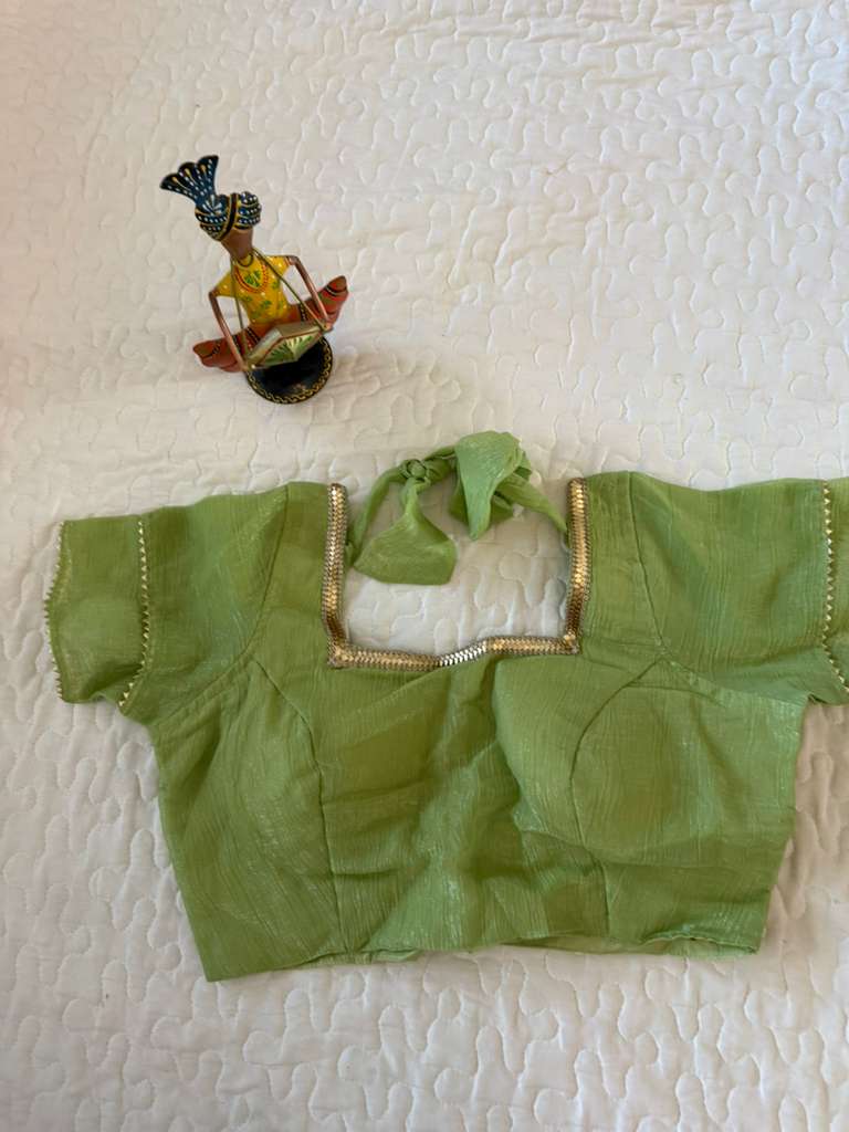 Green Zari Blouse