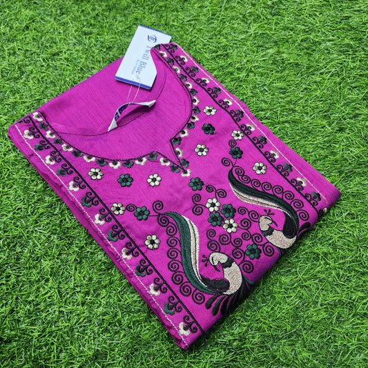 Dark Pink Premium Soft Silk Kurti