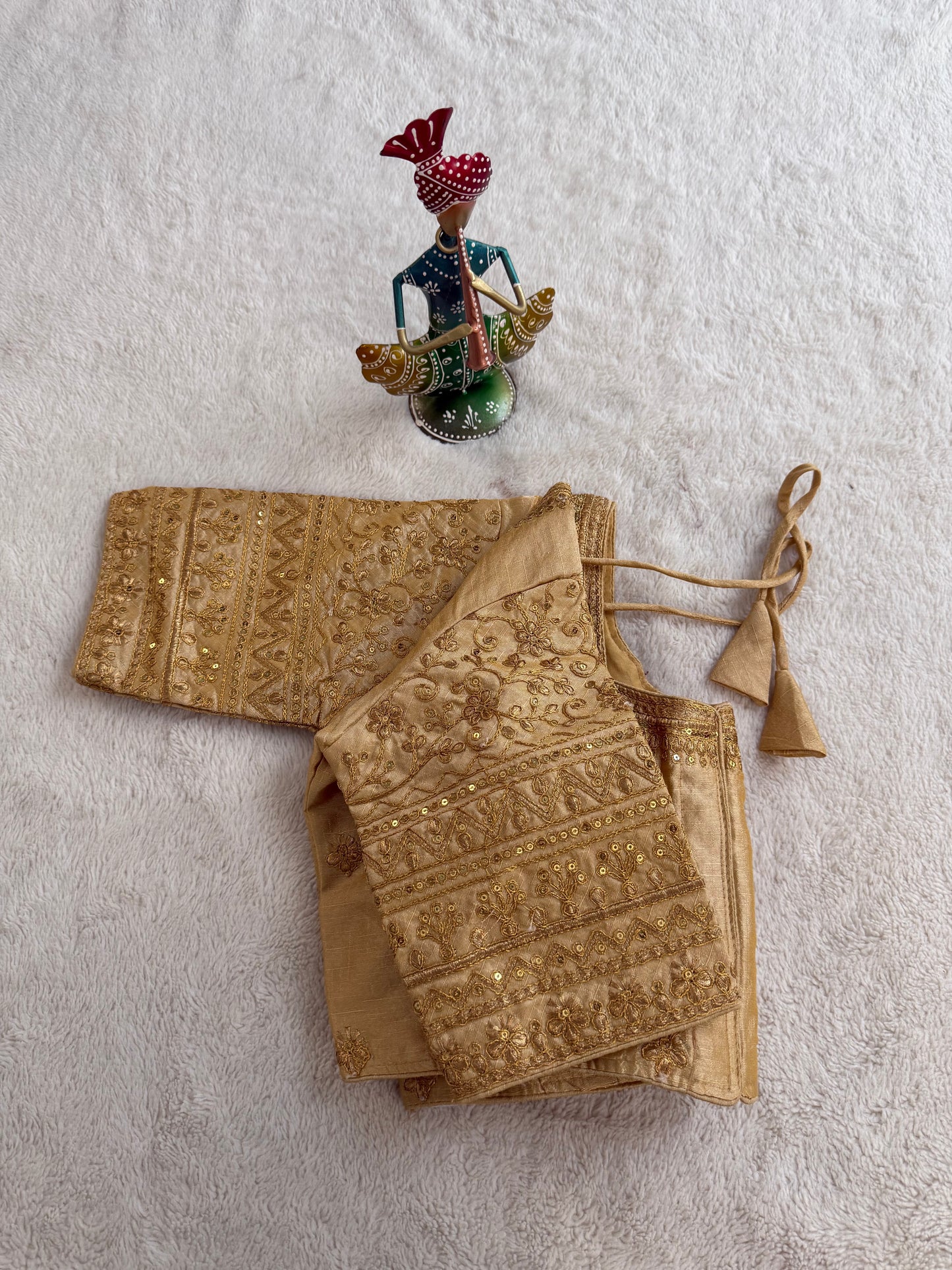 Gold D1 Embroidery Blouse
