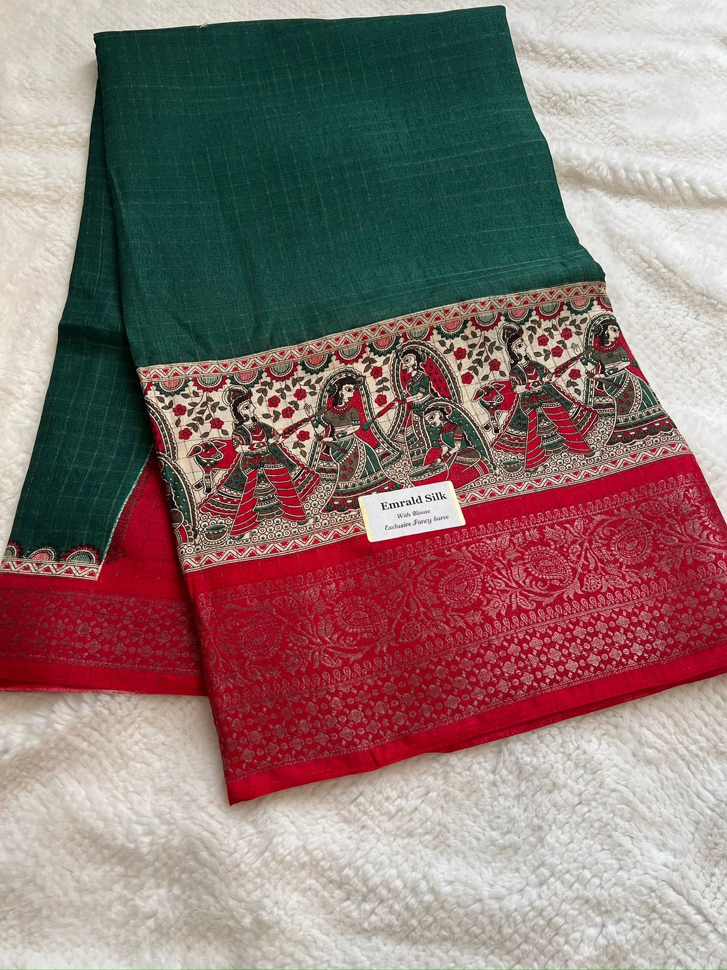 Green Emerald Fancy Saree