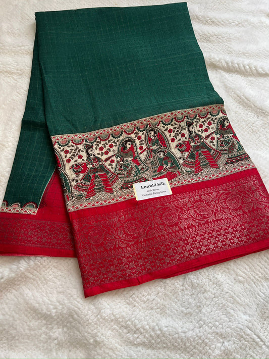 Green Emerald Fancy Saree
