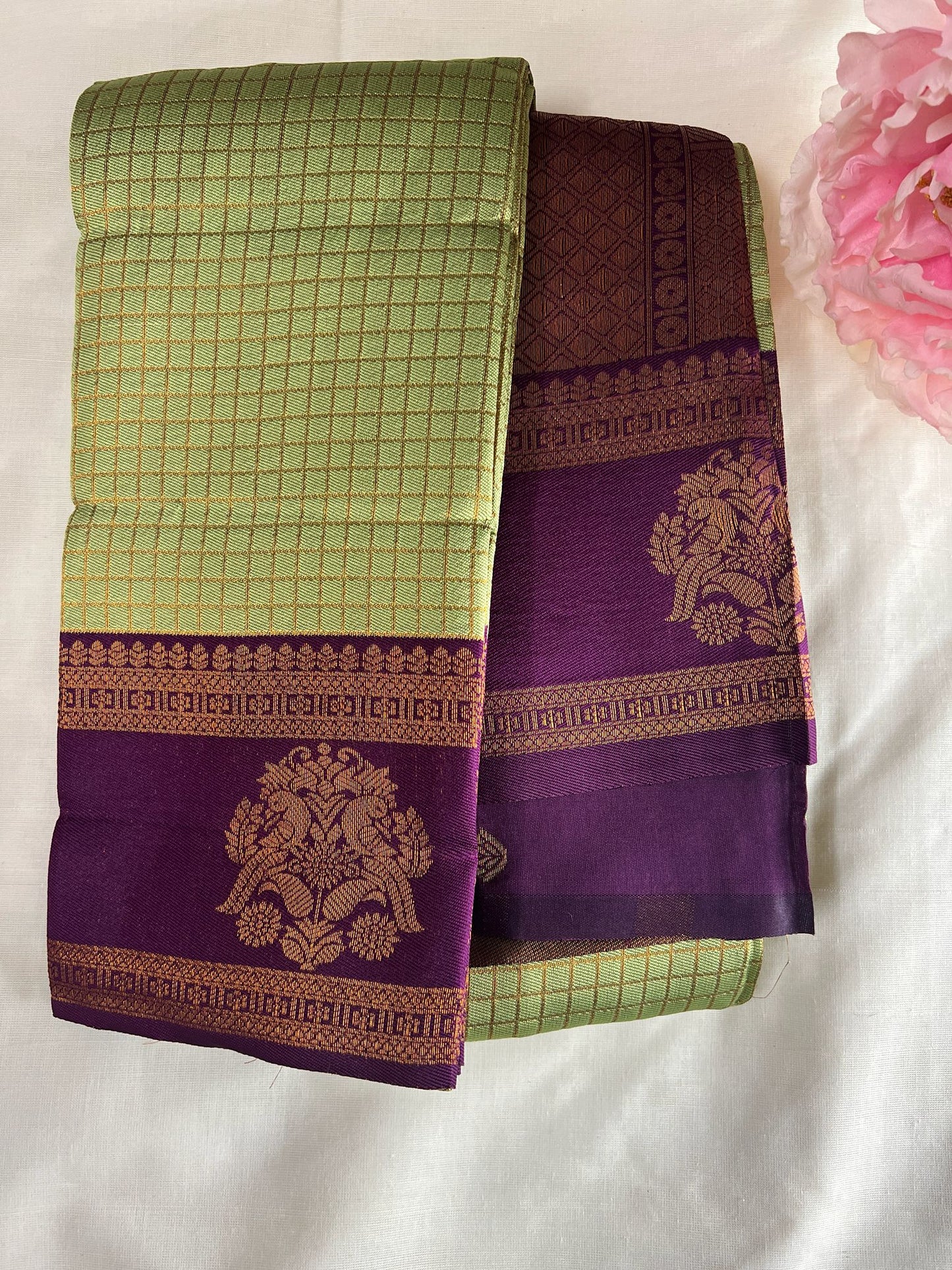 Green Samudrika Semi Silk Saree